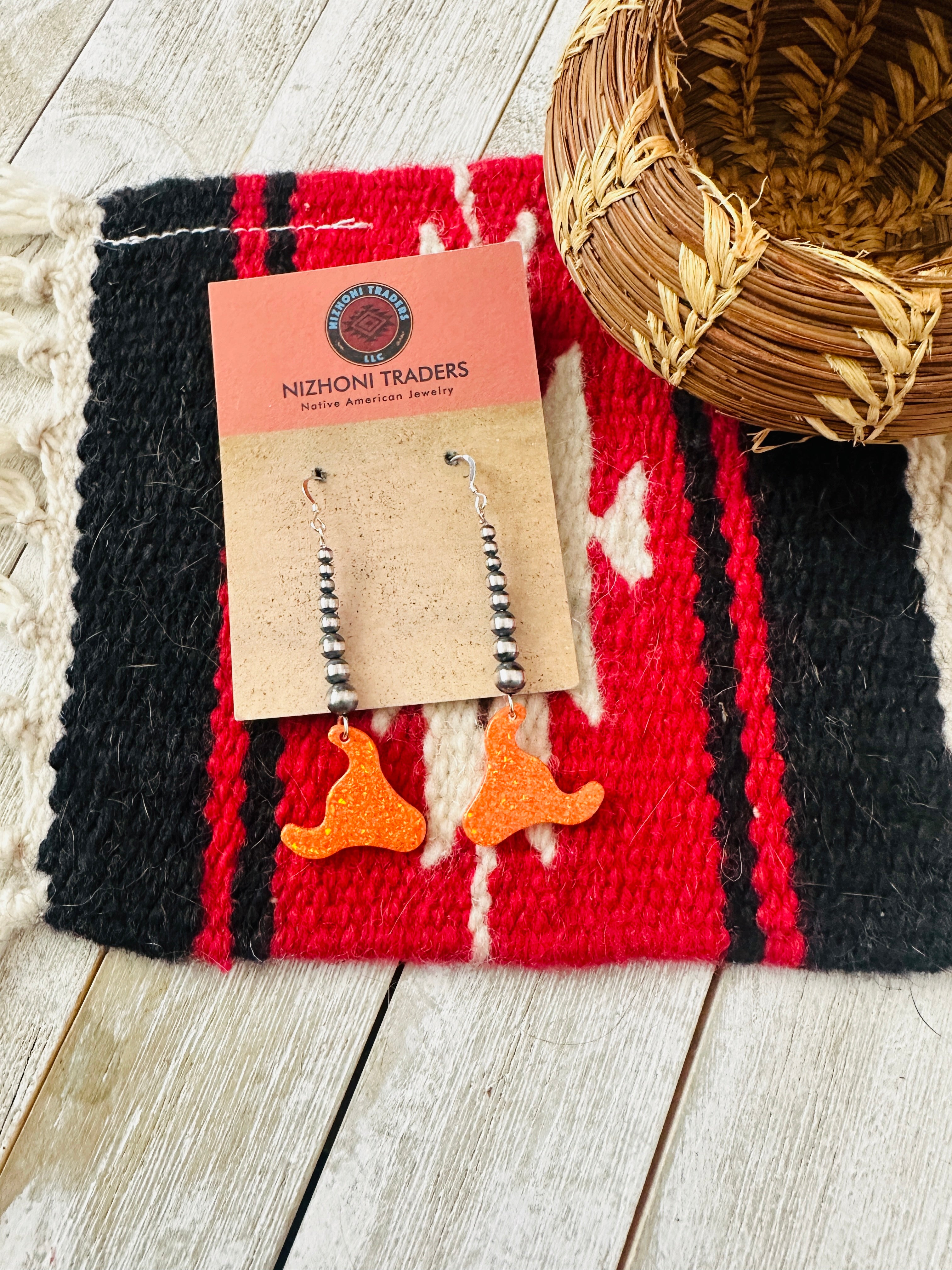 Summer Lovin’ Handcrafted Sterling Silver Pearl Beaded Opal Bull Head Dangle Earrings