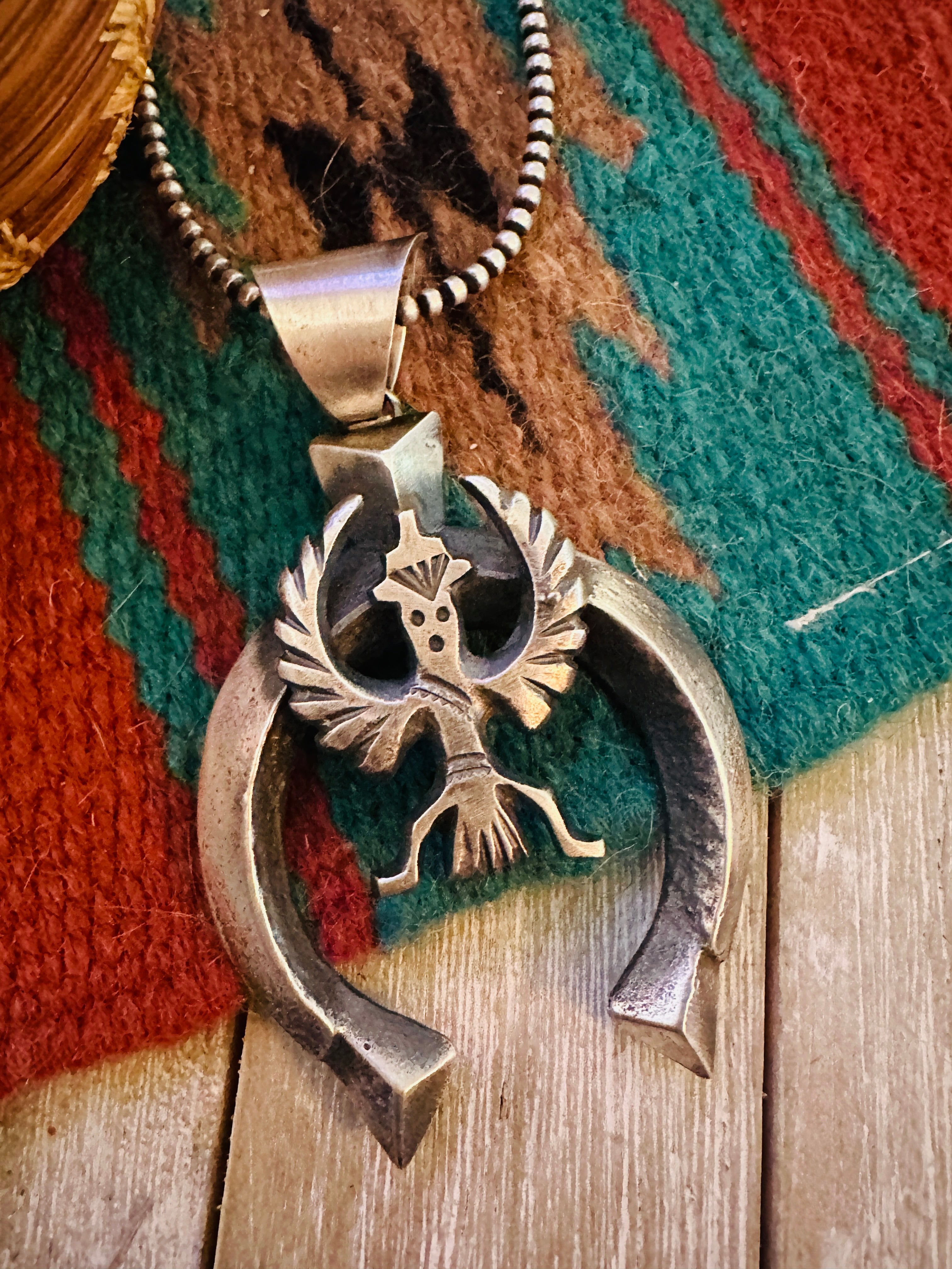 Handcrafted Sterling Silver Naja Pendant by Chimney Butte