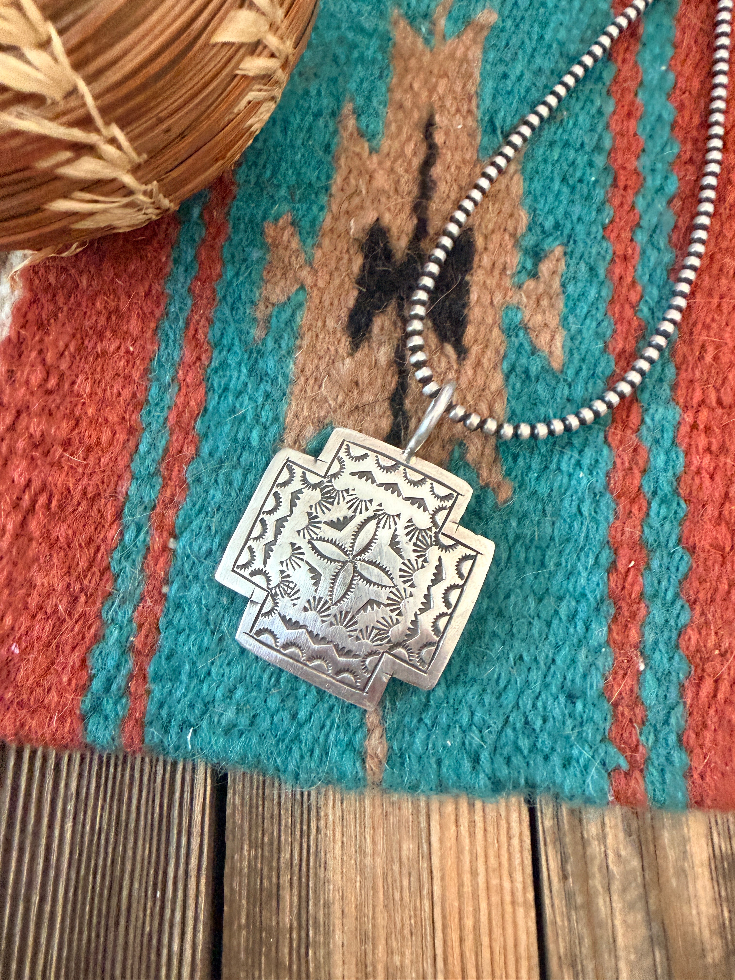 Handcrafted Sterling Silver Cross Pendant