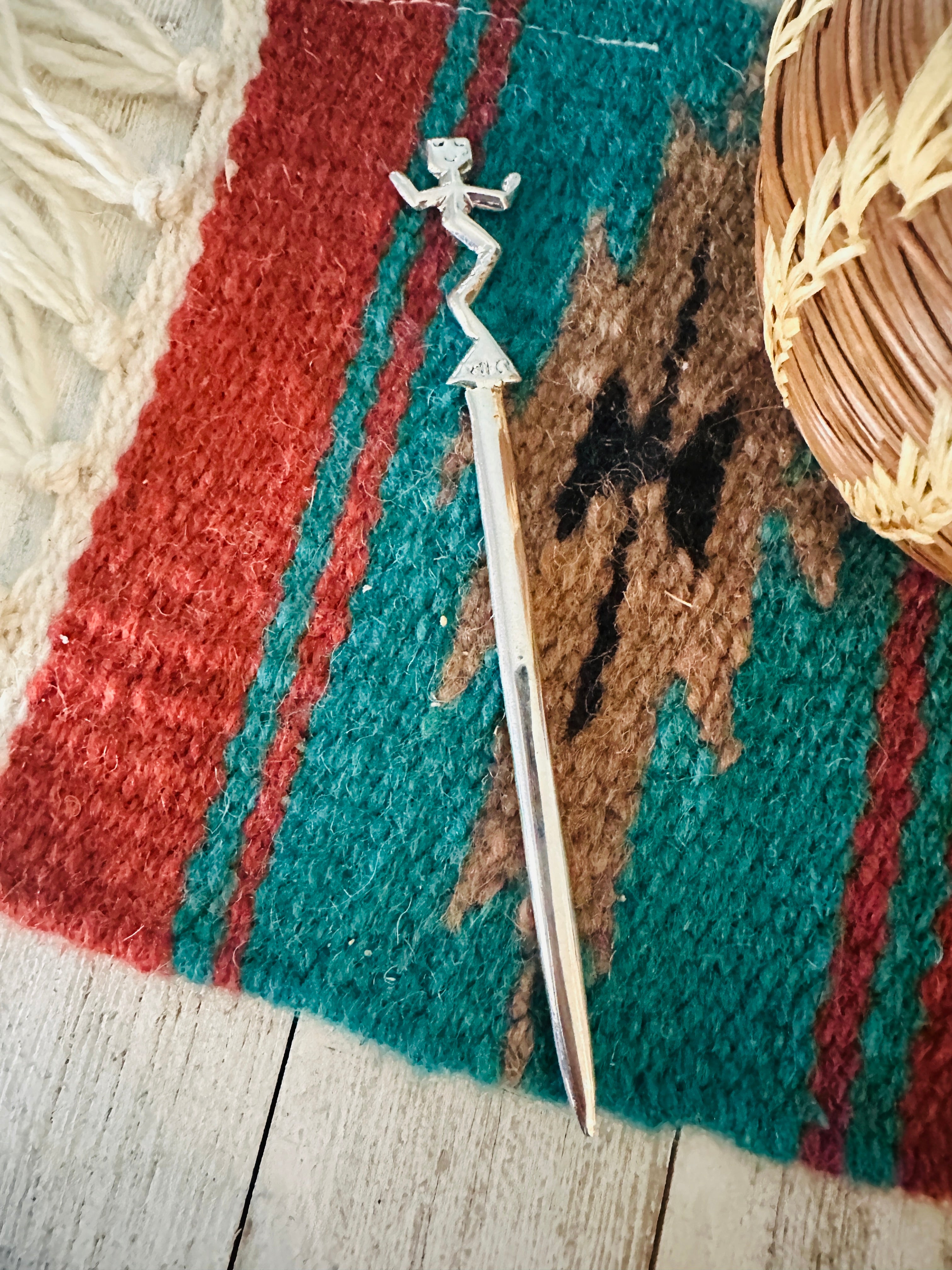 Handcrafted Sterling Silver Kachina Letter Opener