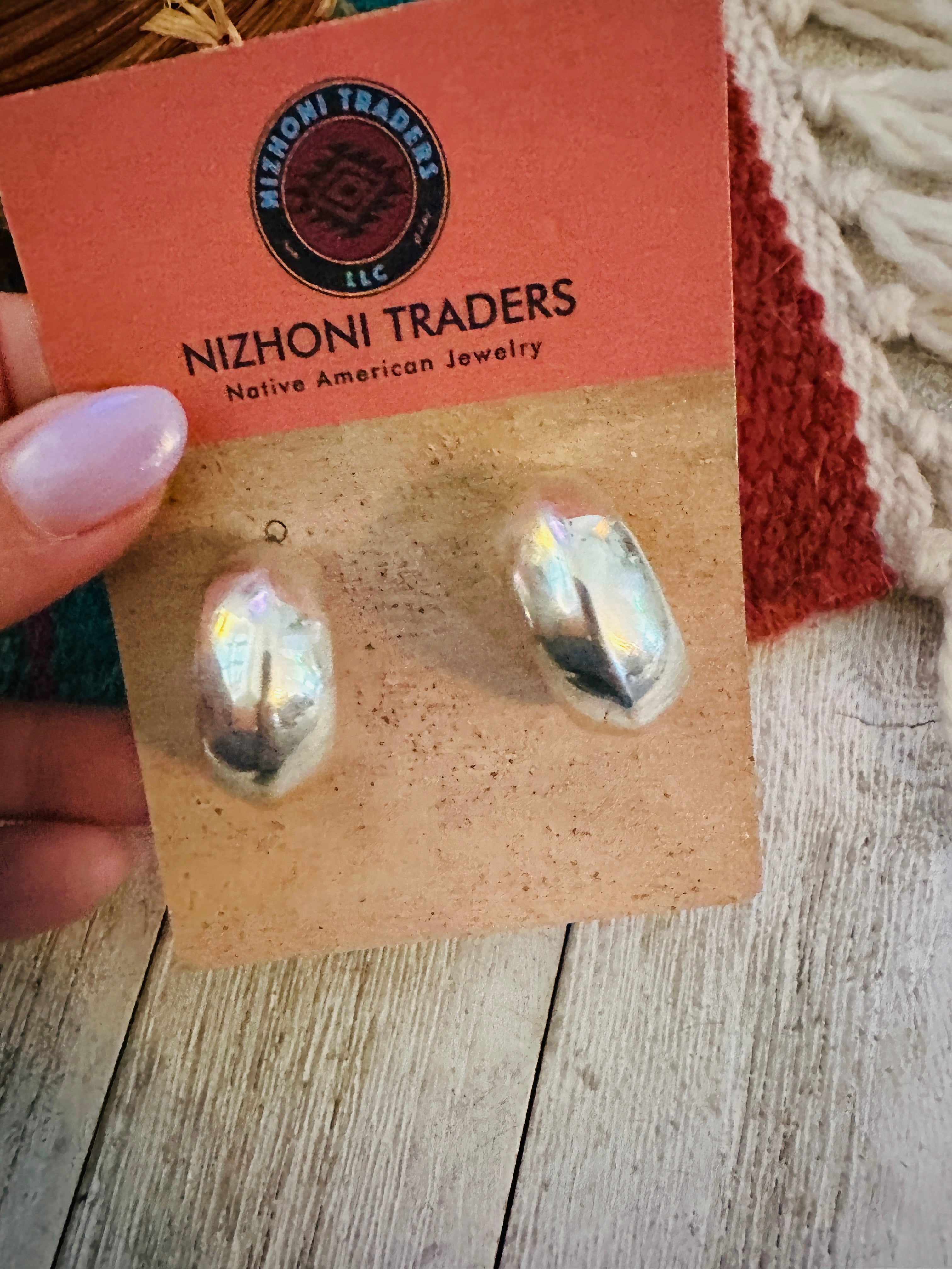 Handcrafted Sterling Silver Hoop Earrings