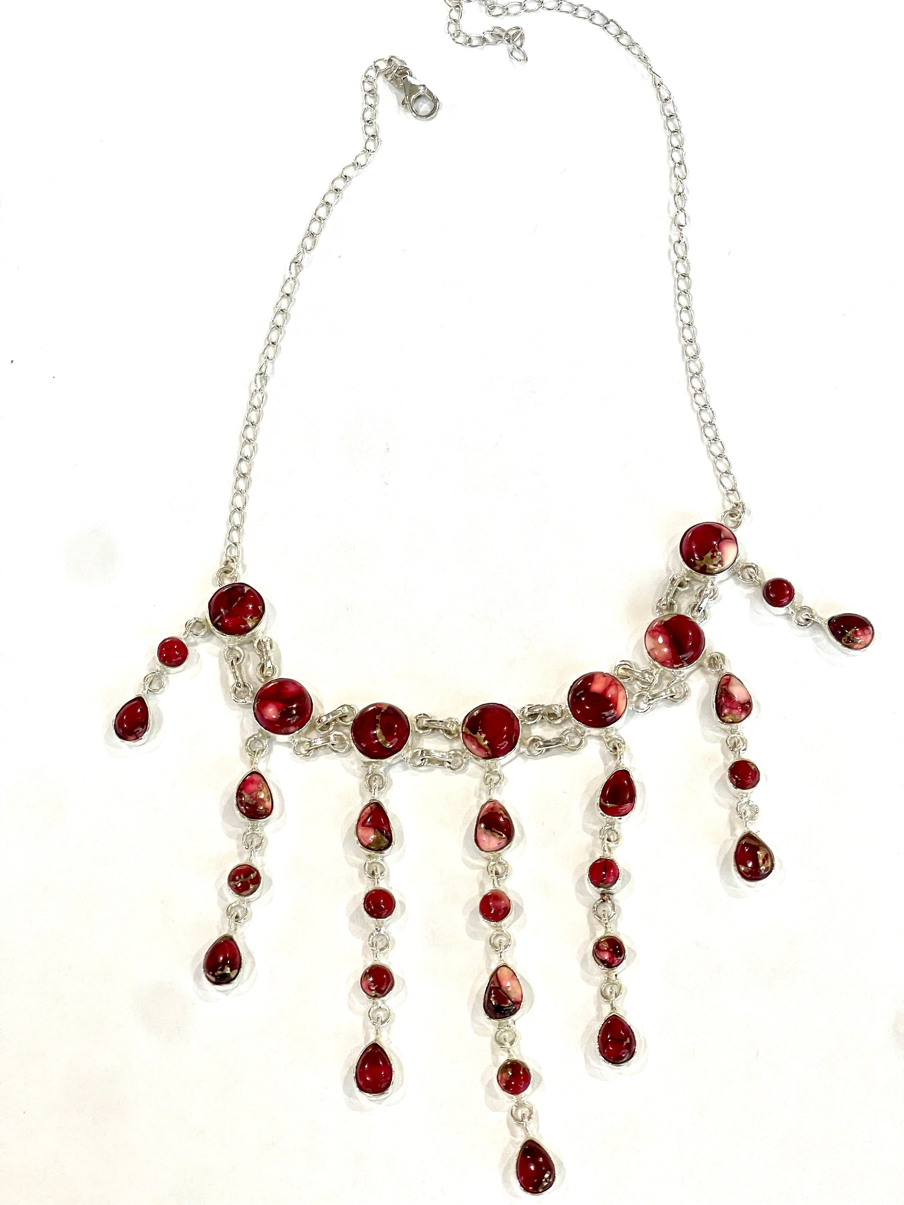 Beautiful Handmade Sterling Silver Dahlia Rose Necklace