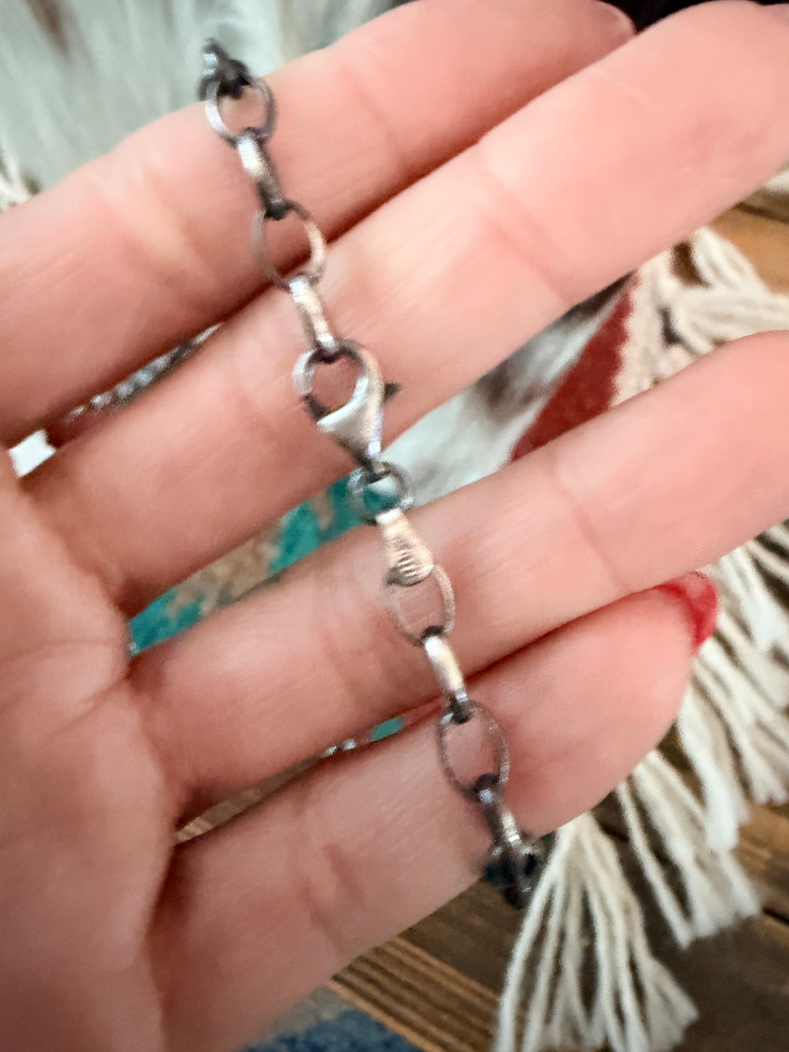 Handmade Sterling Silver, Larimar & Ammonite w/ Shattuckite Inlay Necklace Necklace