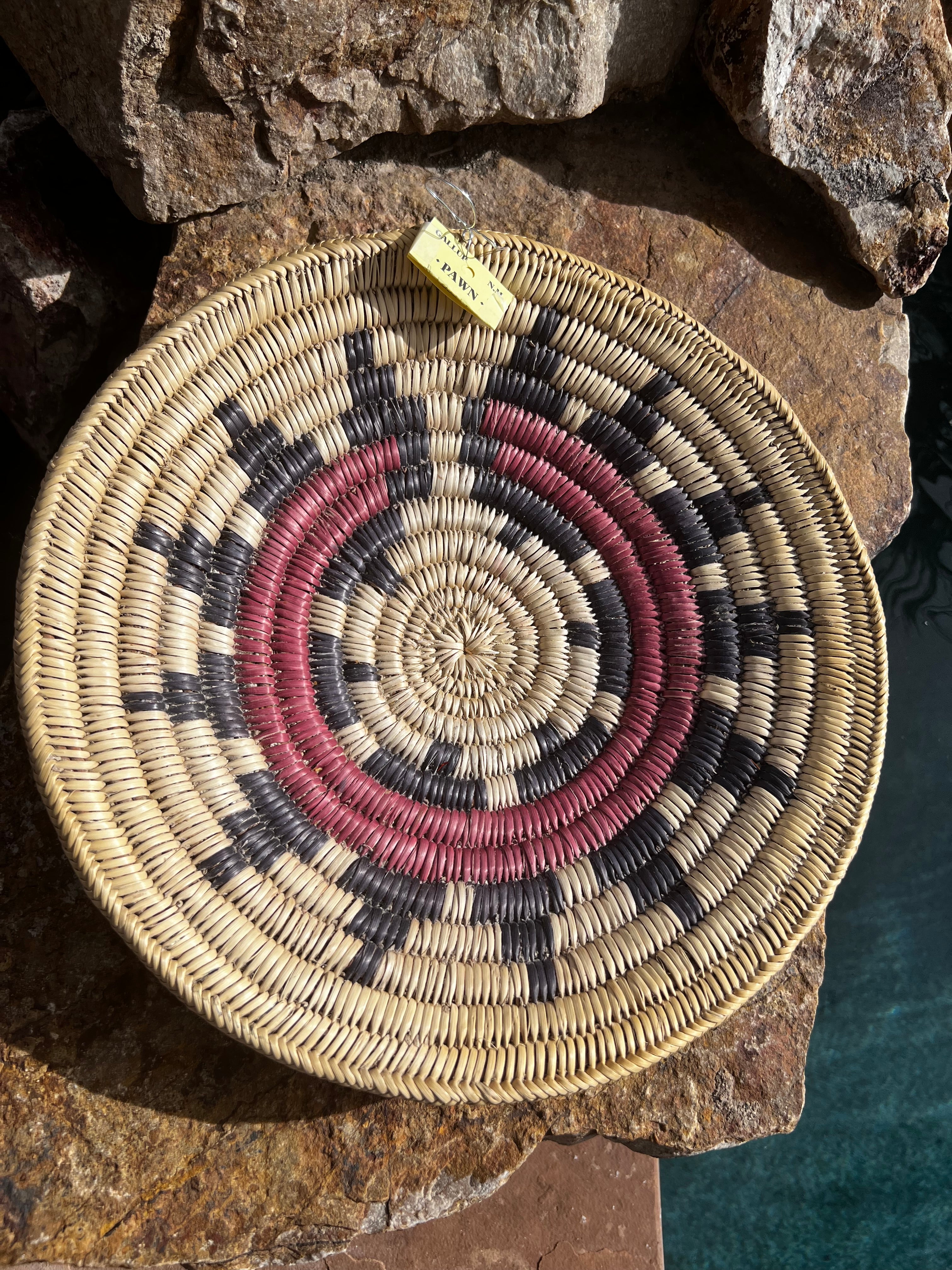 Old Pawn Handcrafted Woven Basket #6