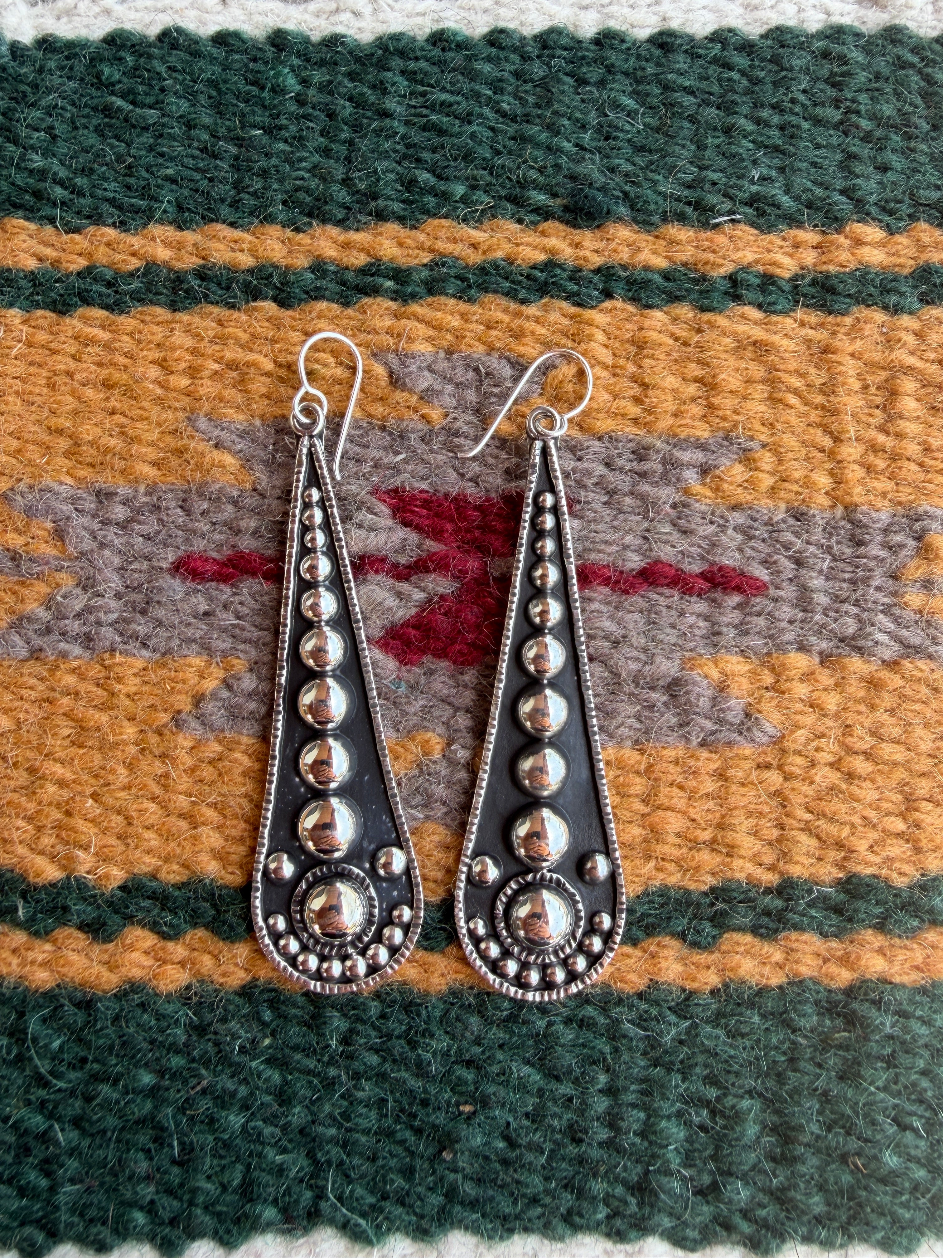Handmade Sterling Silver Dangle Earrings