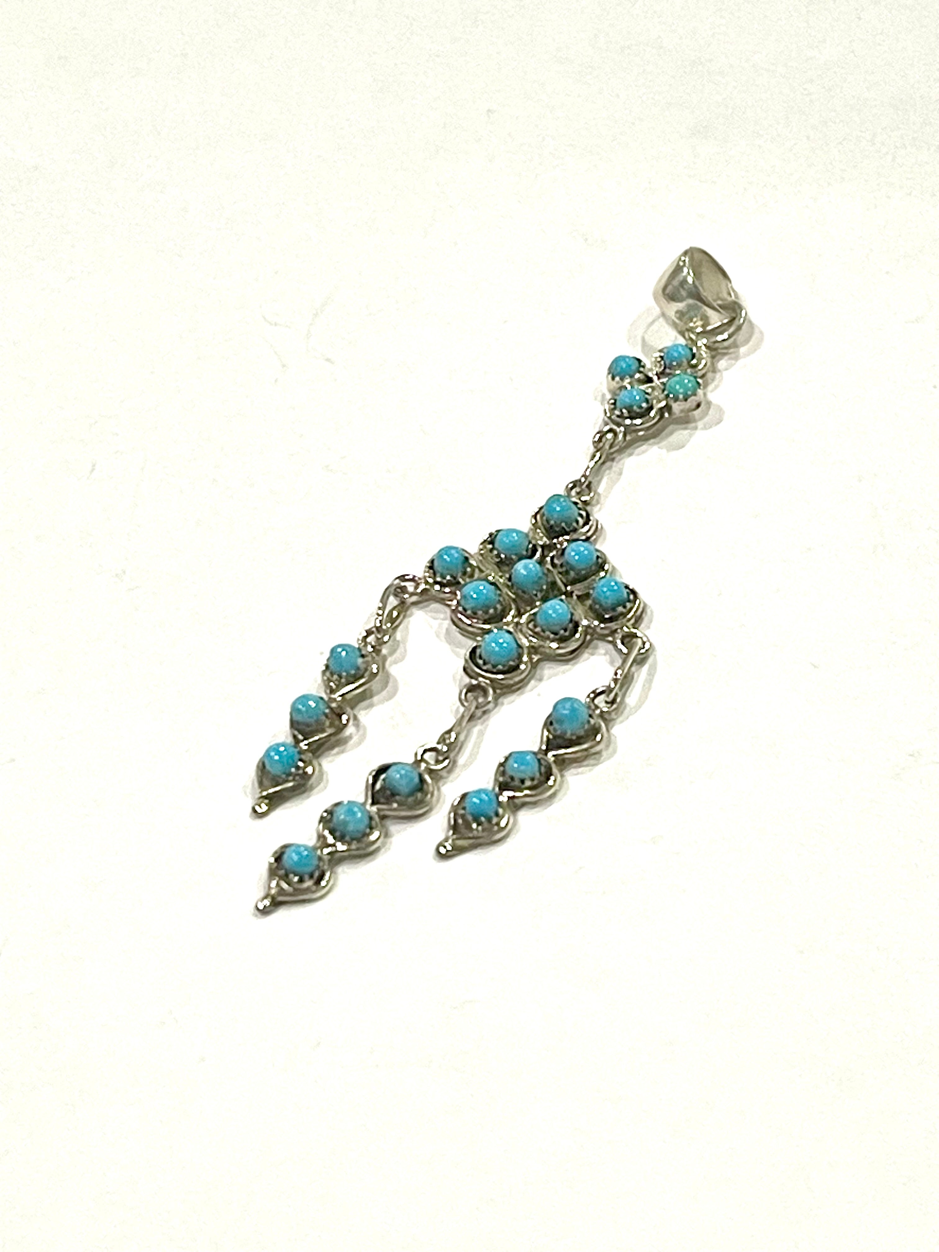 Handcrafted Turquoise & Sterling Silver Pendant