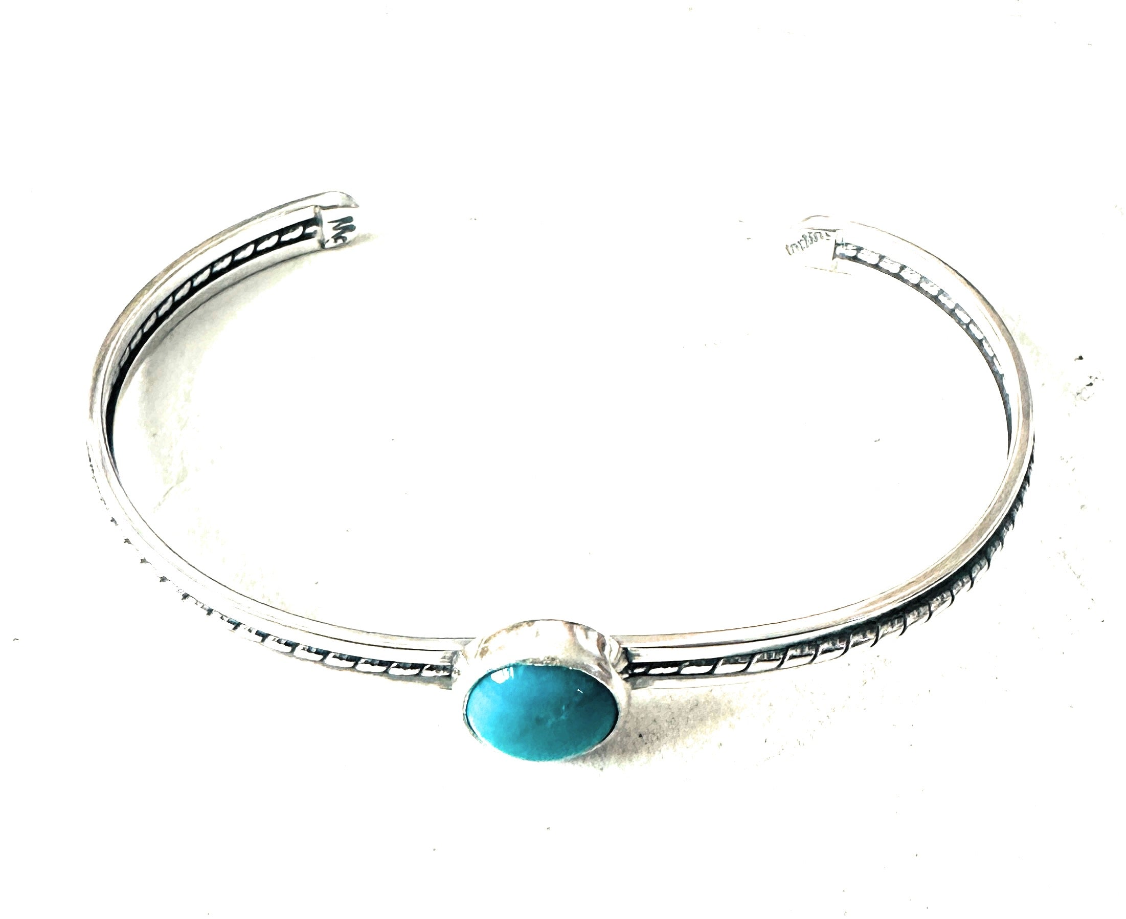 Handcrafted Sterling Silver & Turquoise Cuff Bracelet