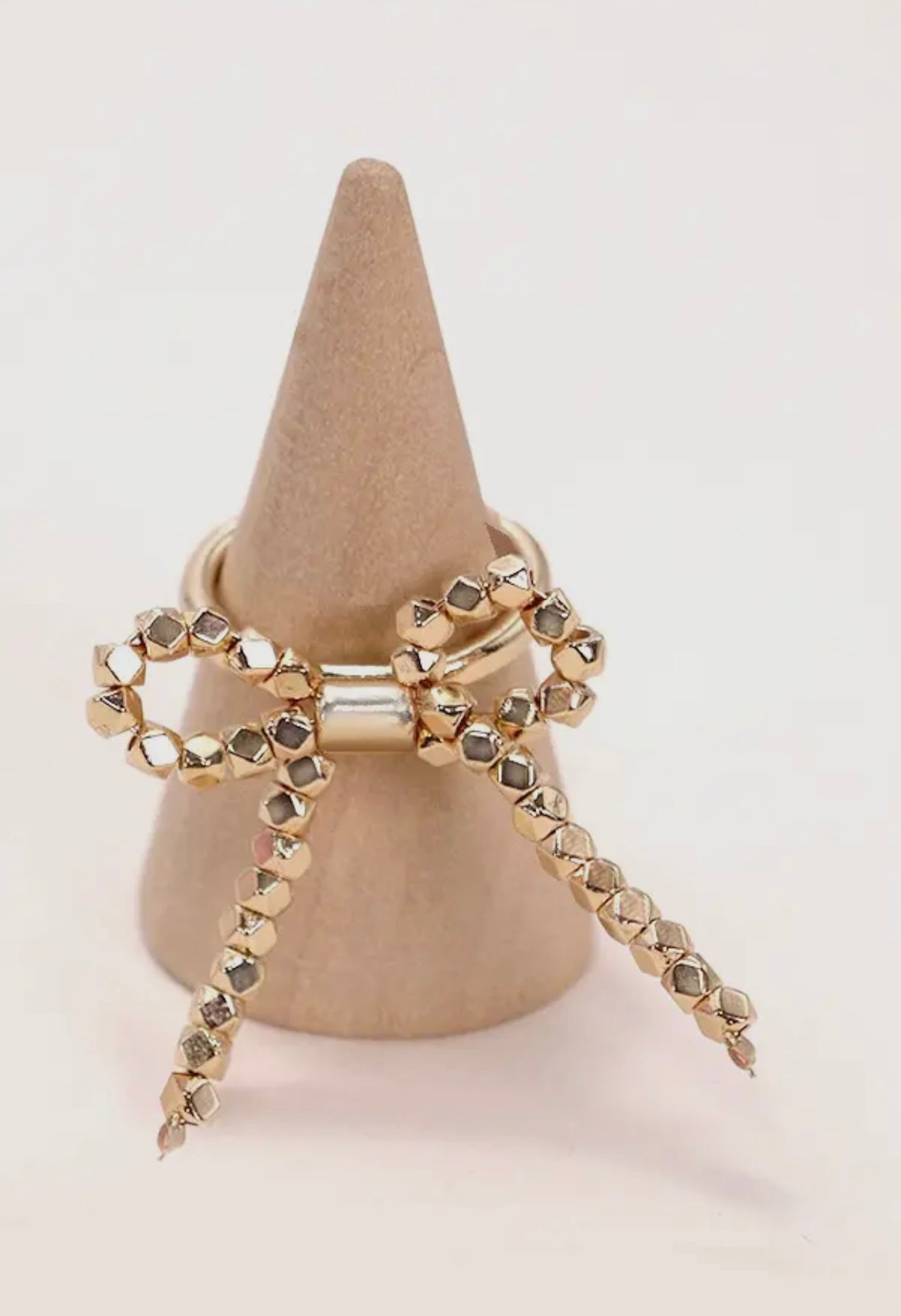 “The Golden Collection” THE BOW Handmade Gold Plated Ring Size 6.5