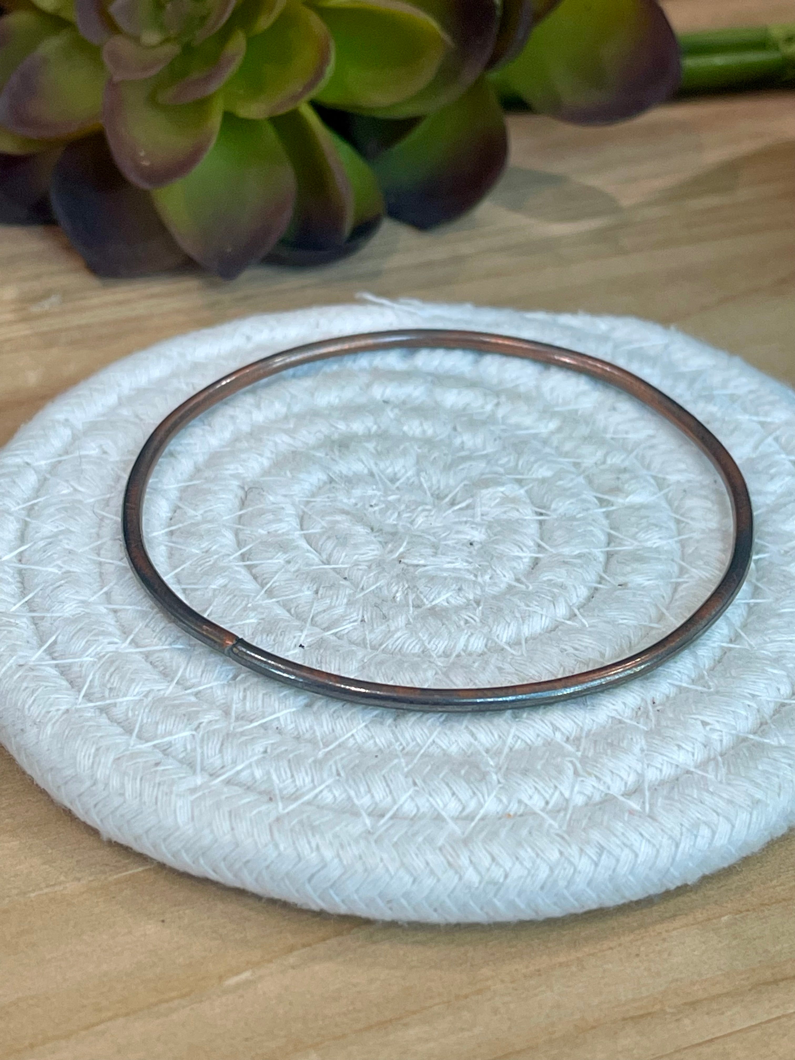 Vintage Handmade Copper Bangle Bracelet