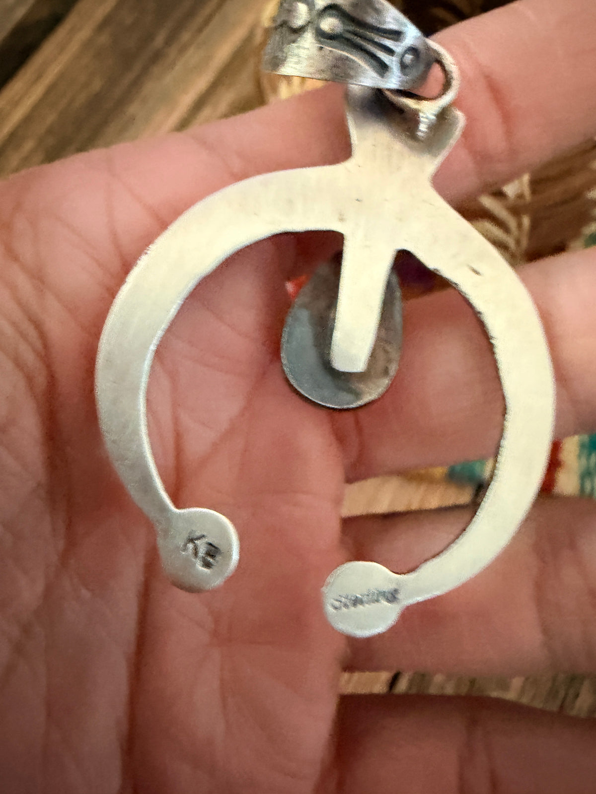 Handcrafted Sterling Silver & Queen Pink Conch Naja Pendant by Kevin Billah
