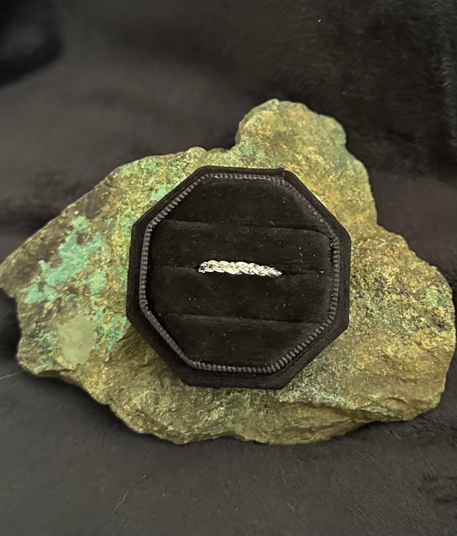 Sterling Silver Braided Twist Band Ring