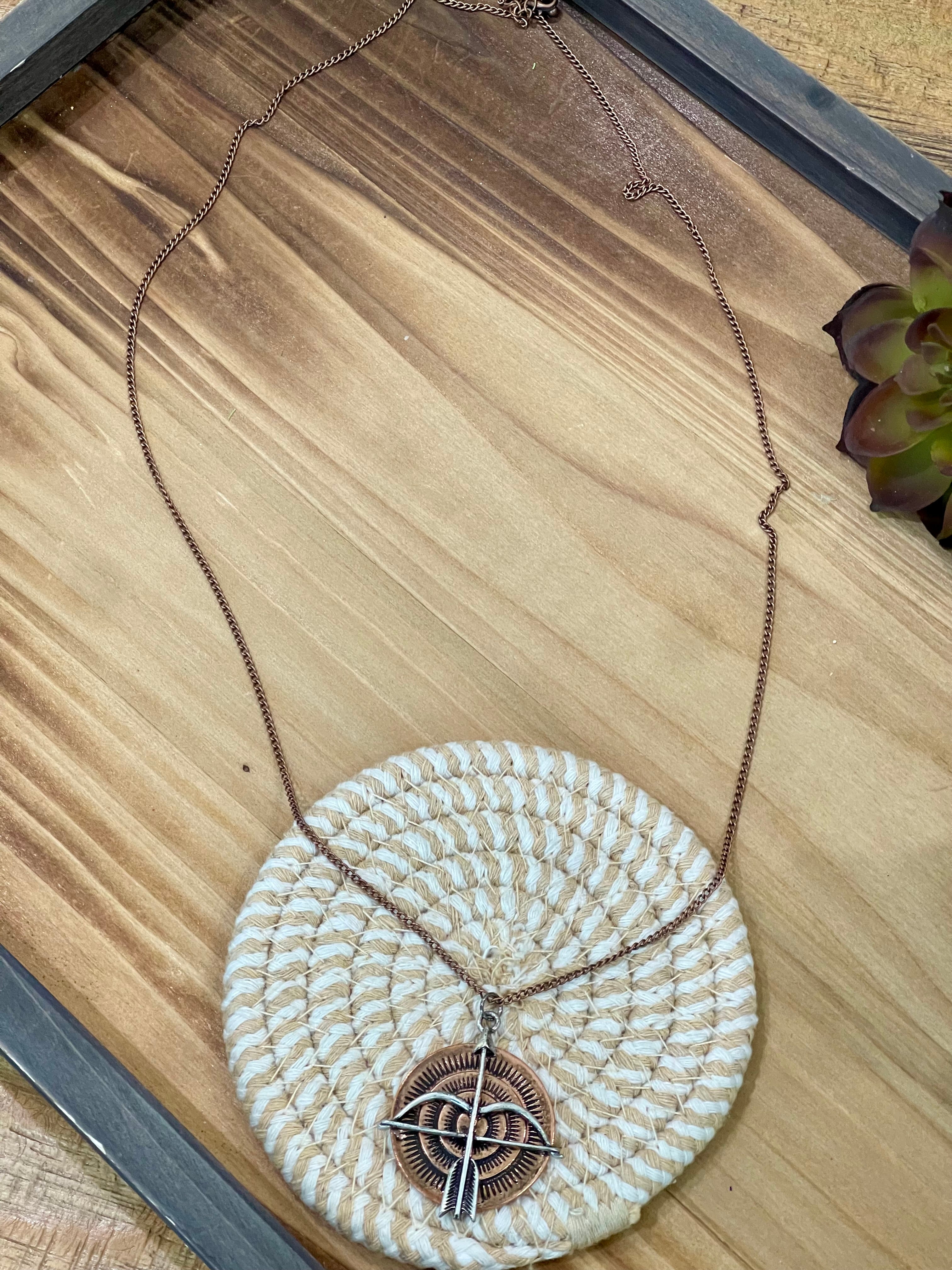 Vintage Handmade Copper Necklace