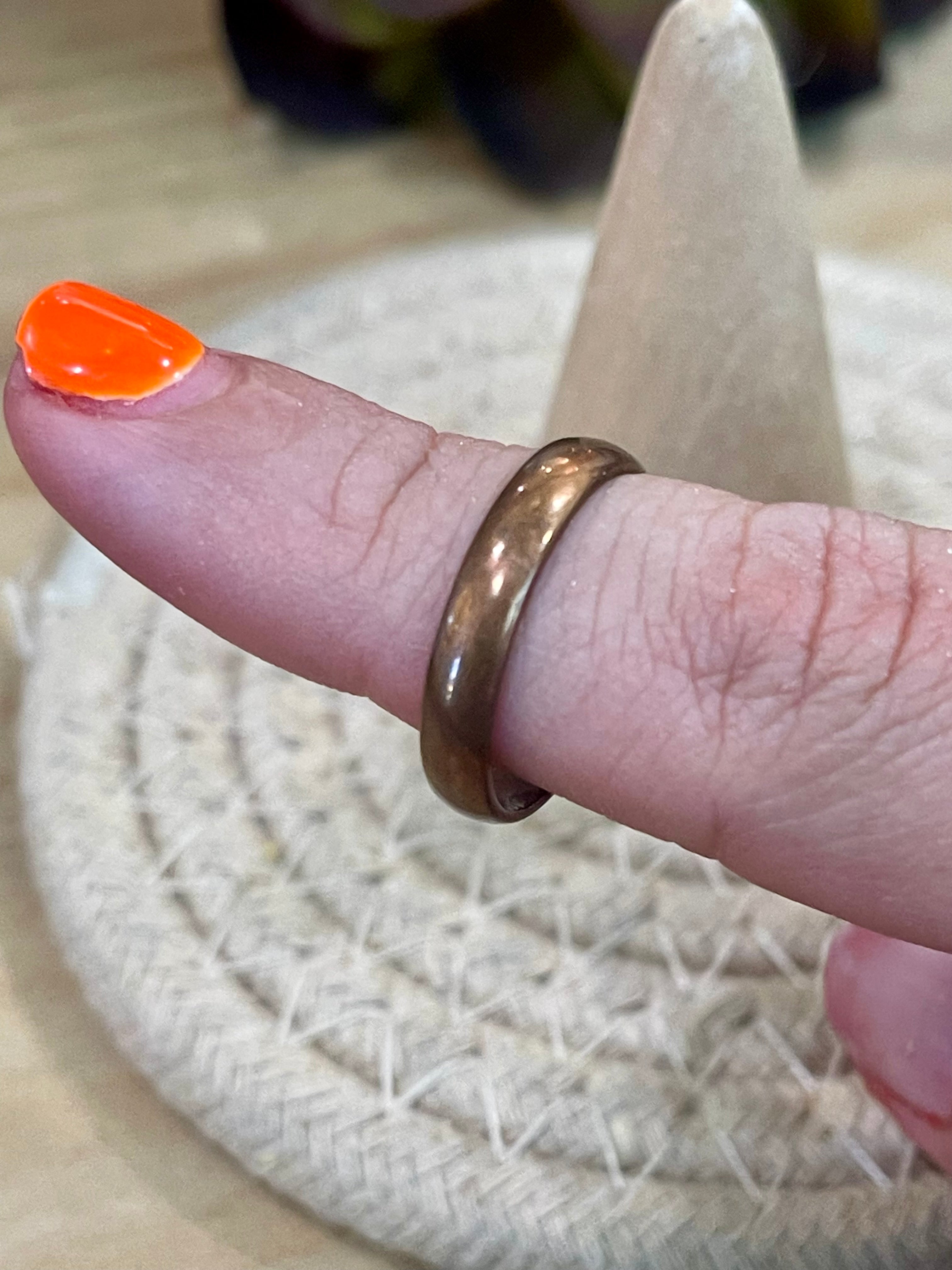 Vintage Handmade Copper Ring Sz 7.25