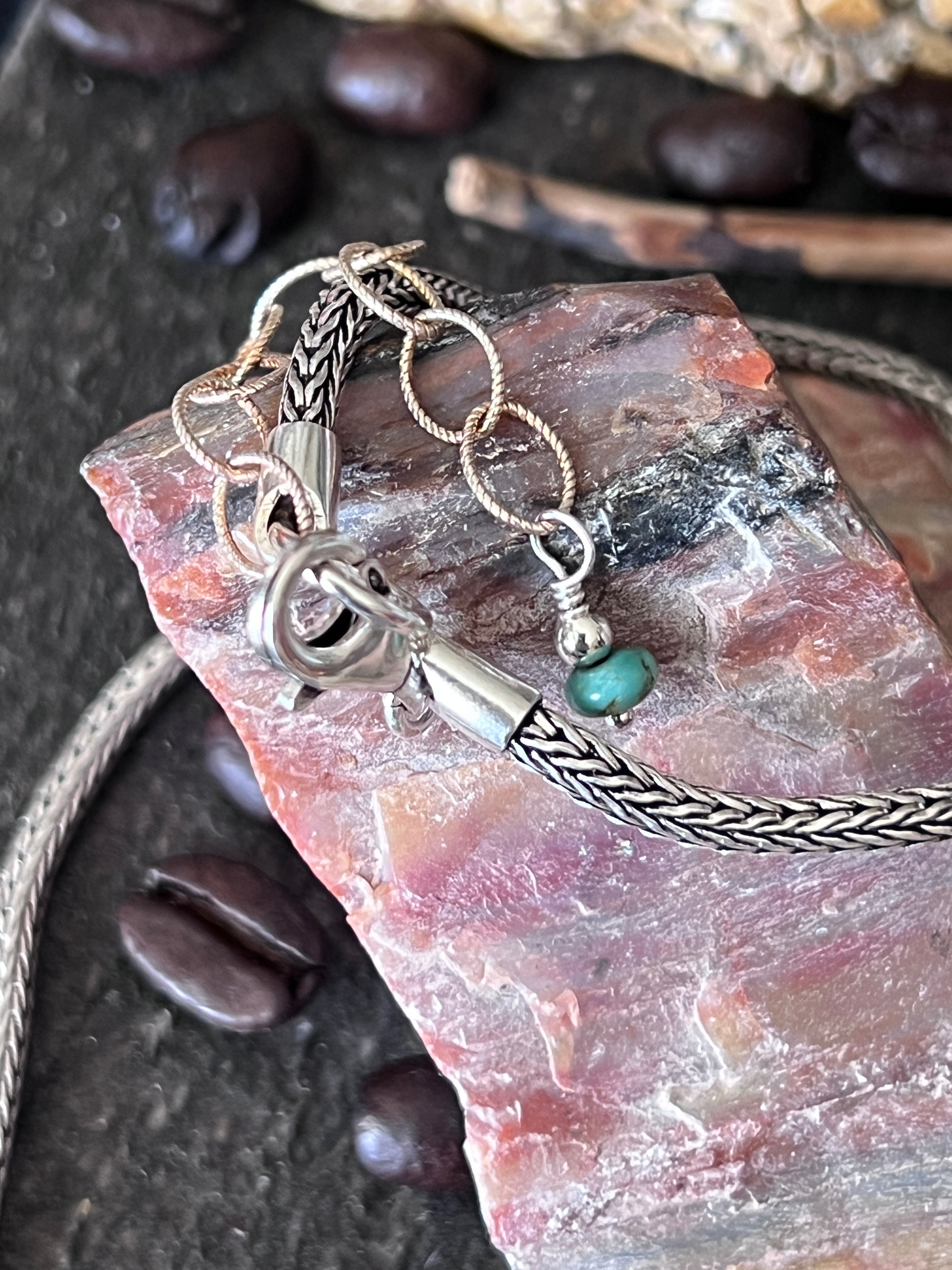 Tularosa Sterling Silver & Kingman Turquoise Celestial Rabbit Necklace