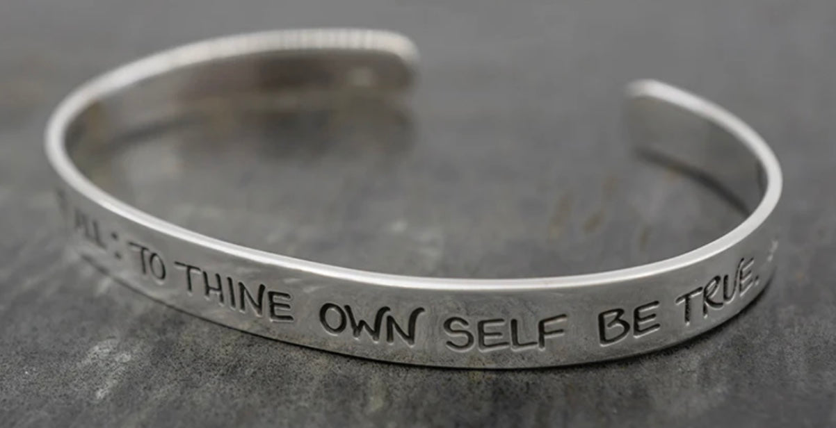The Shakespeare Sterling Silver Cuff Bracelet