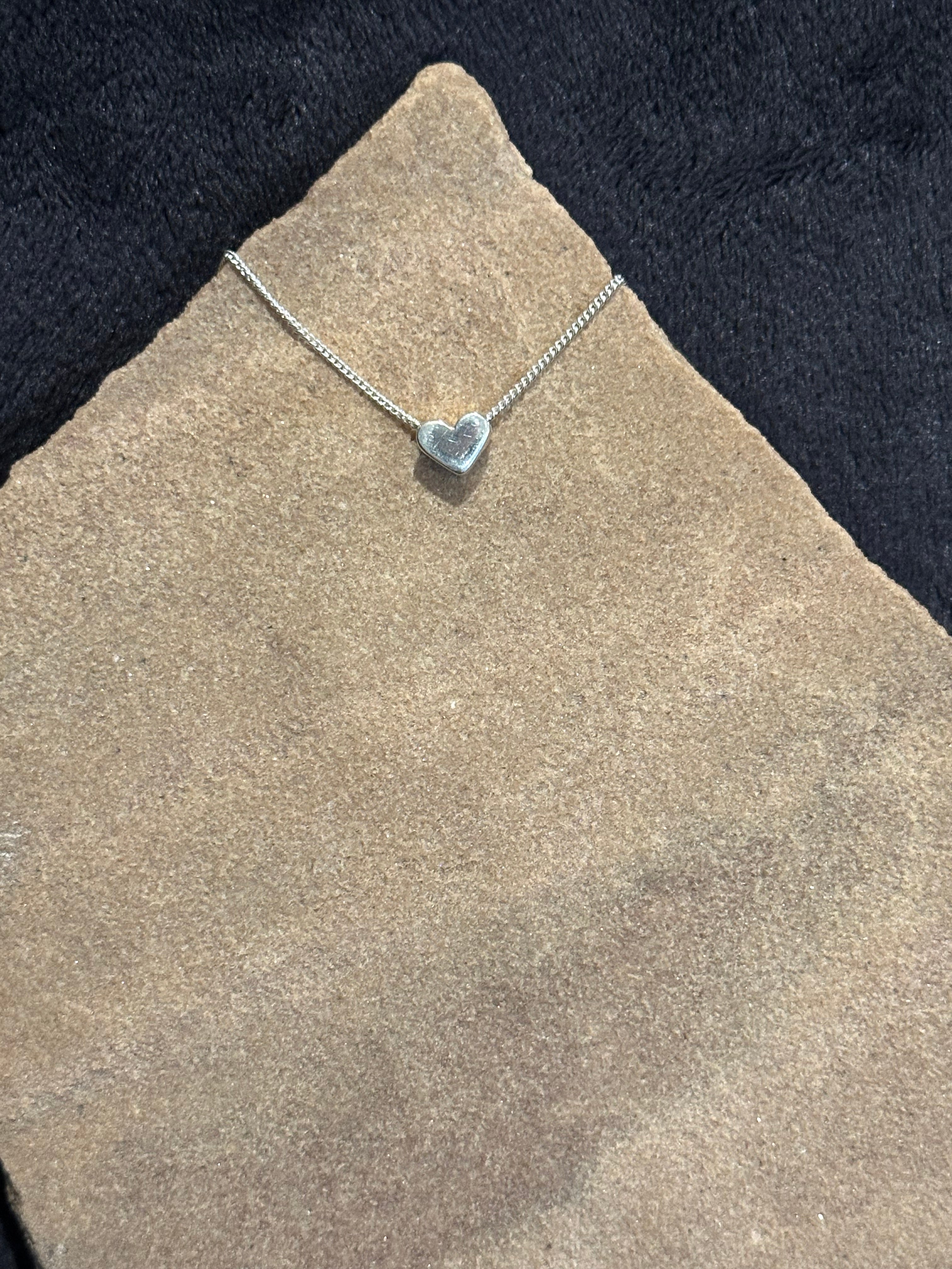 Tiny Heart Sterling Silver Necklace