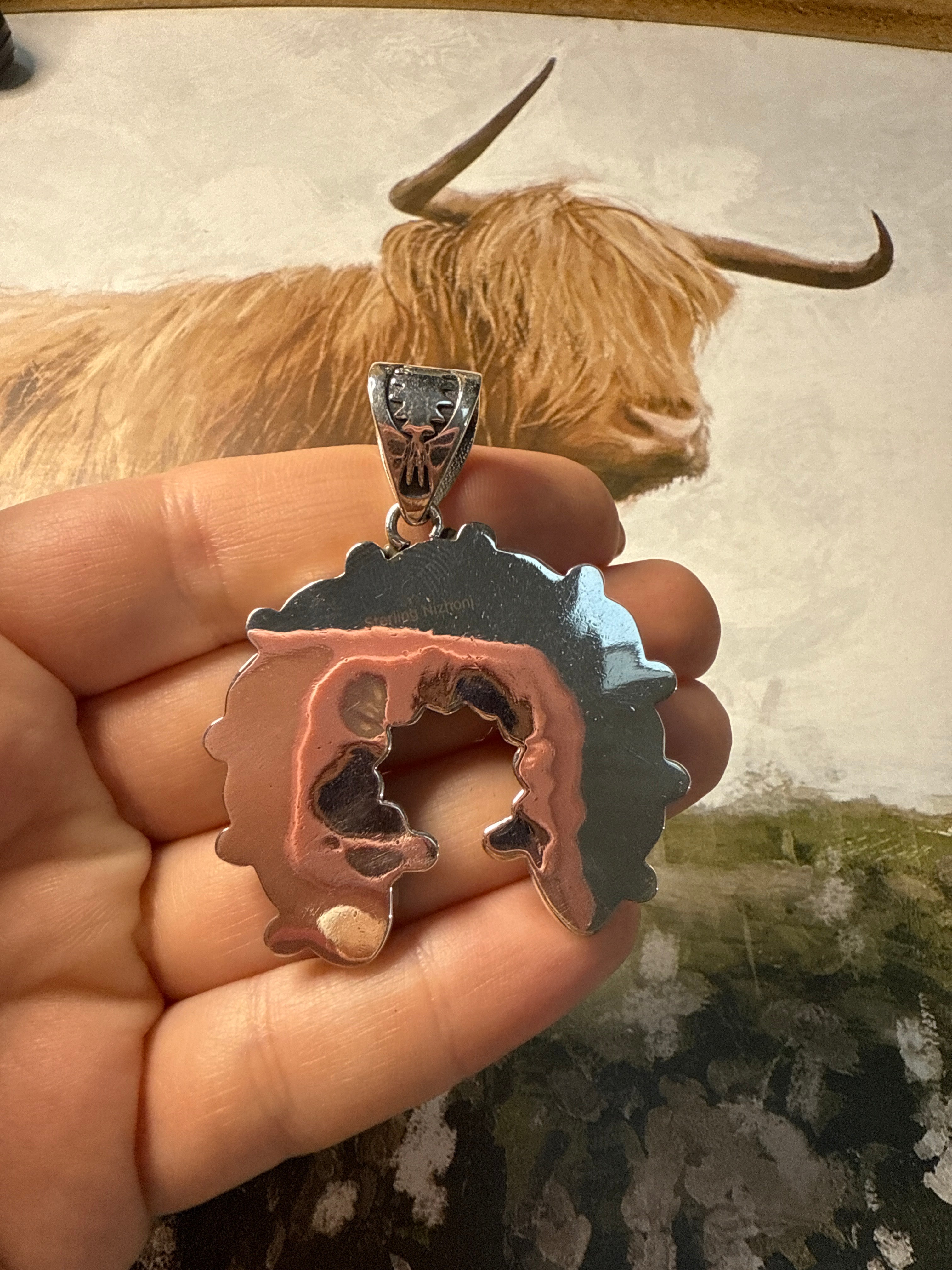 Handmade Sterling Silver Purple Dream Naja Pendant