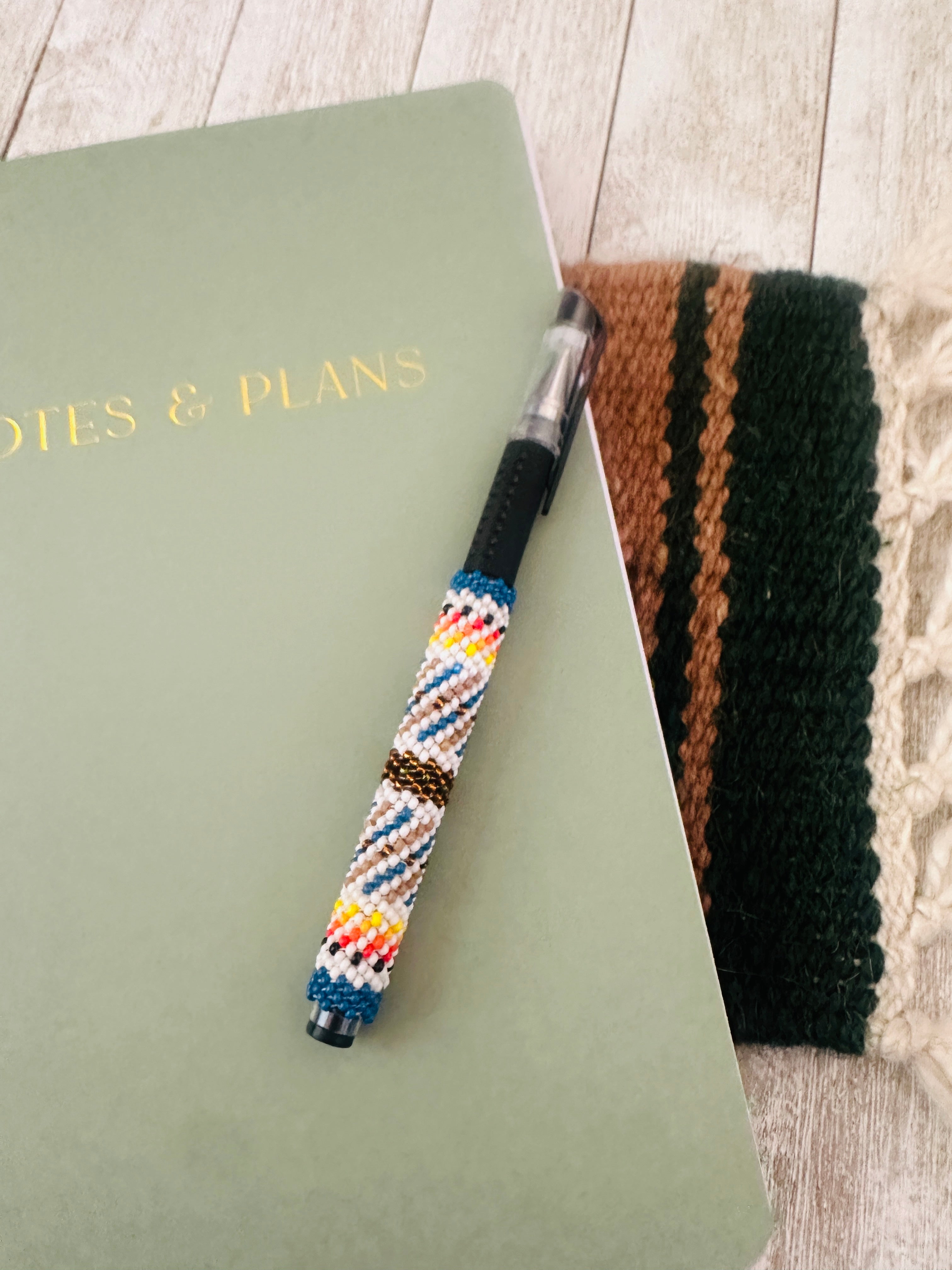 Handcrafted Muticolor Beaded Pen