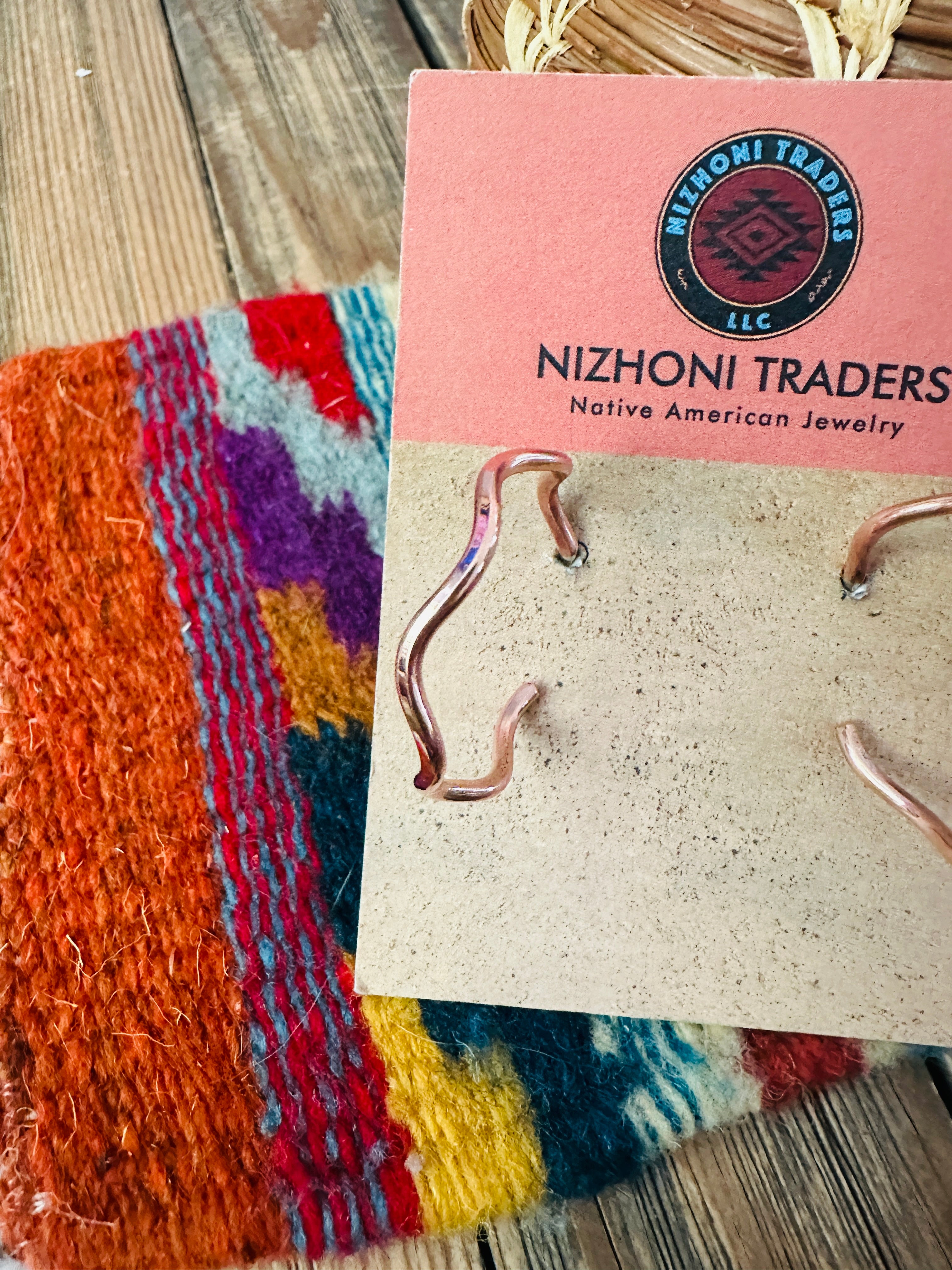 Handcrafted Copper Hoop Earrings