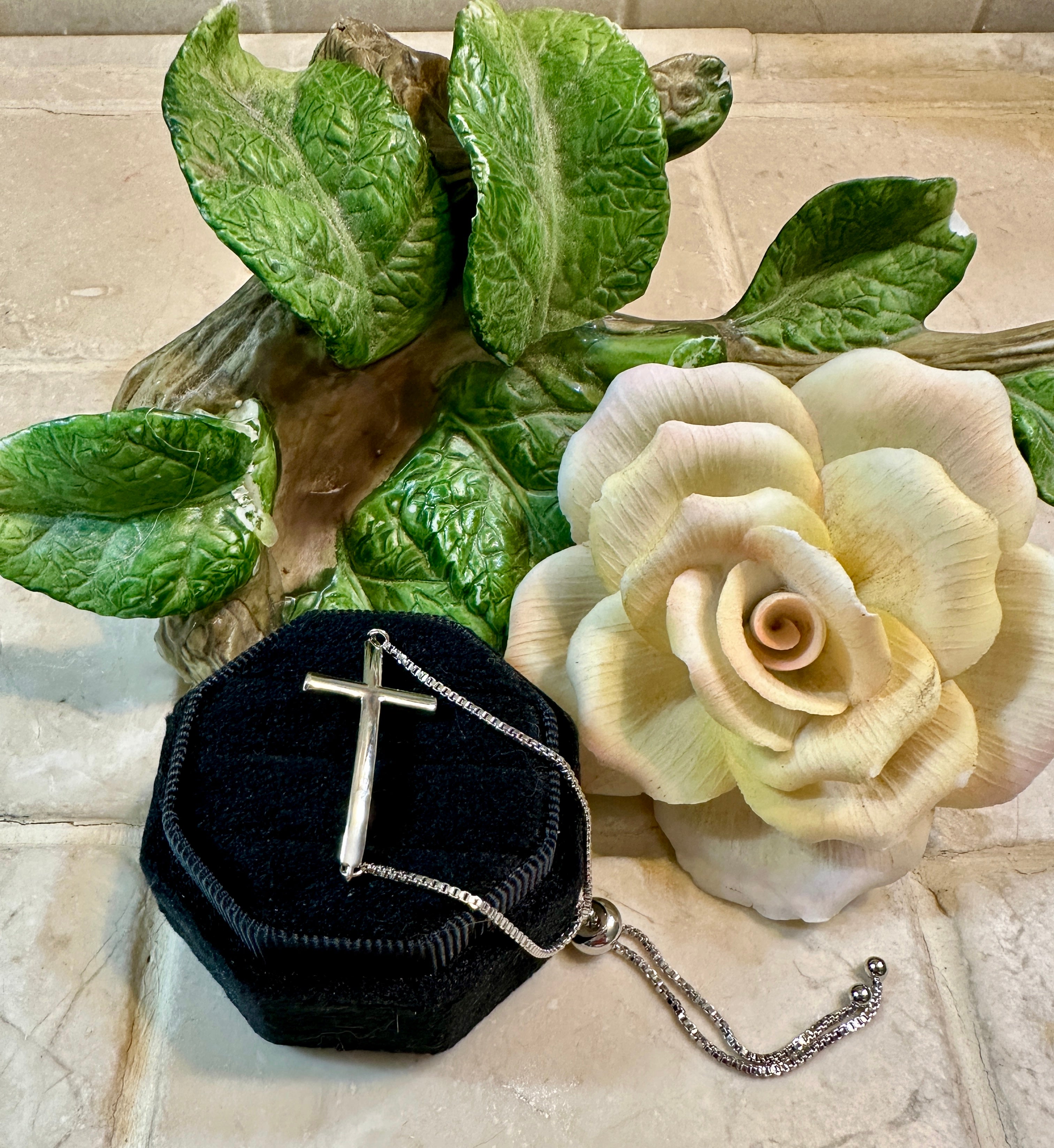 Polished Cross Bolo Bracelet