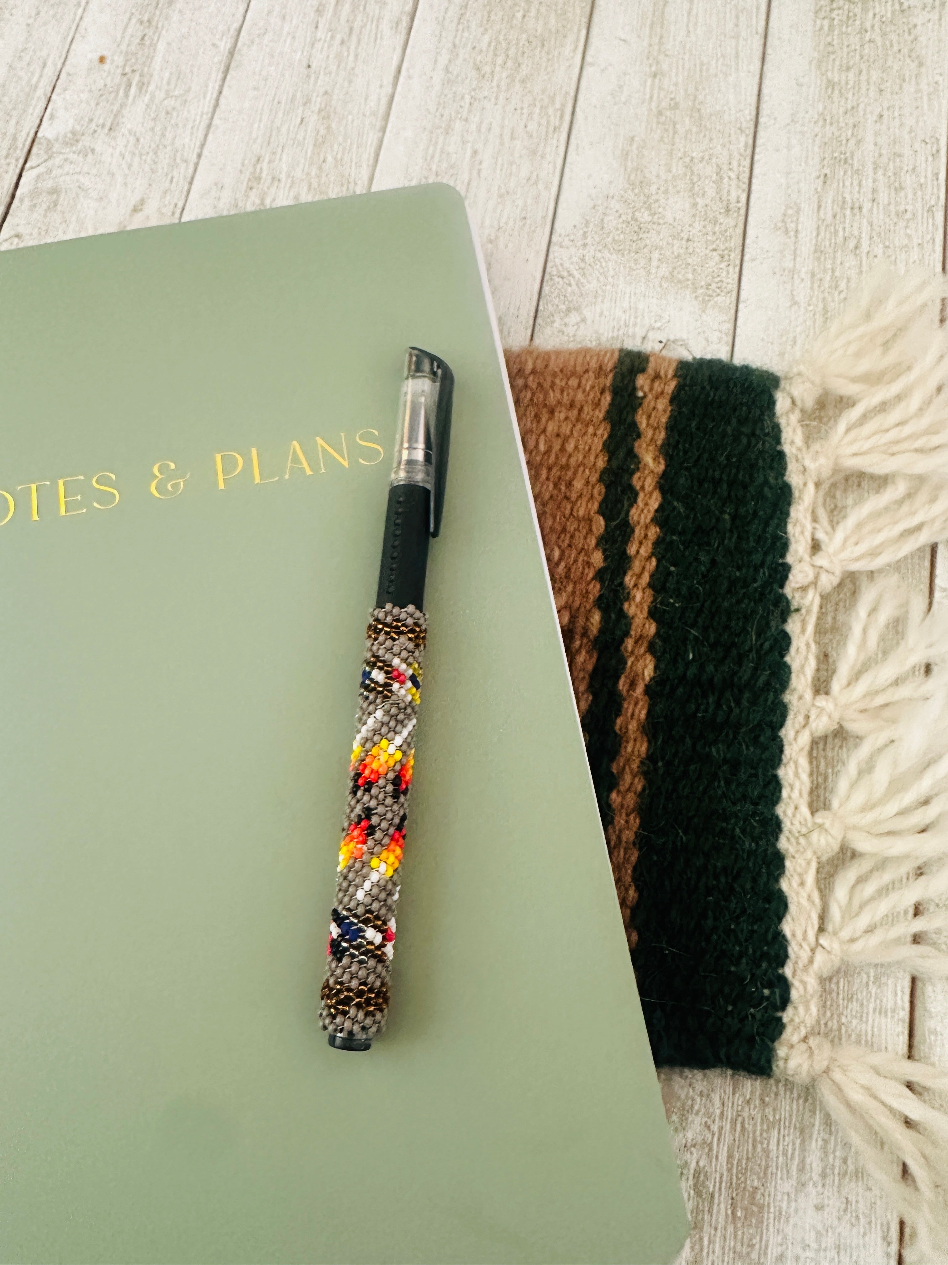 Handcrafted Muticolor Beaded Pen