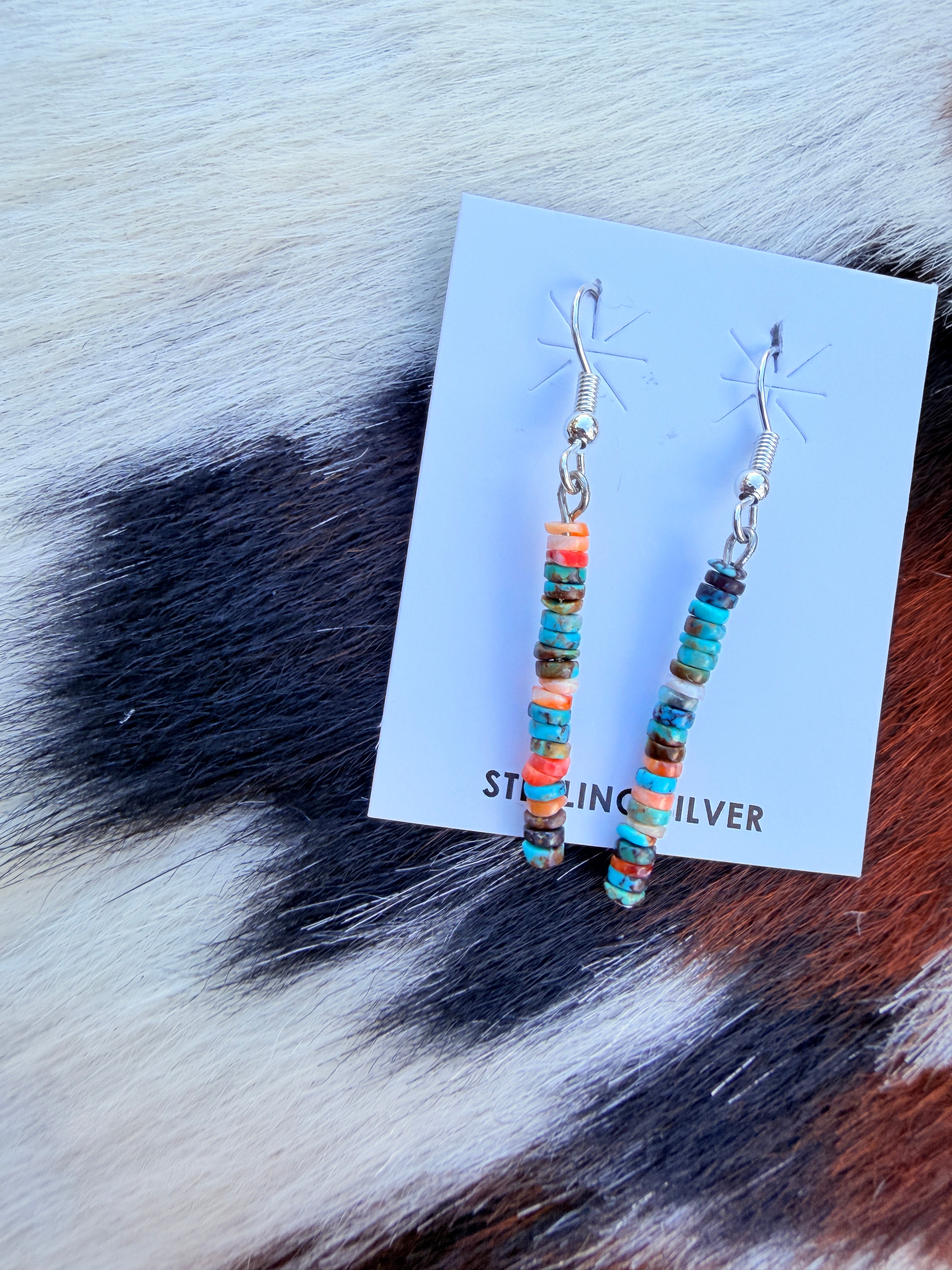 Handcrafted Multi Stone Beaded Dangle Earrings