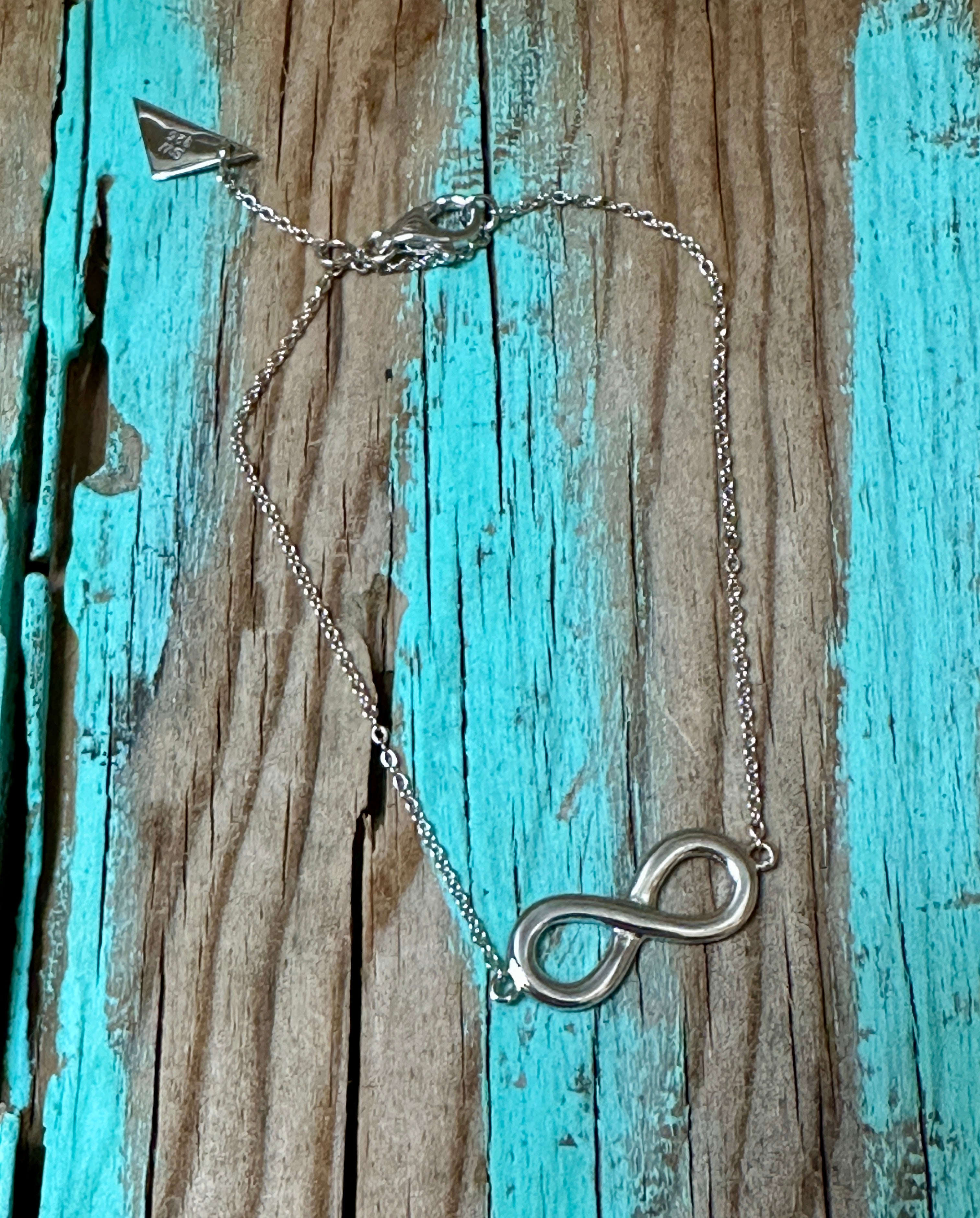 Sterling Silver Delicate Infinity Bracelet