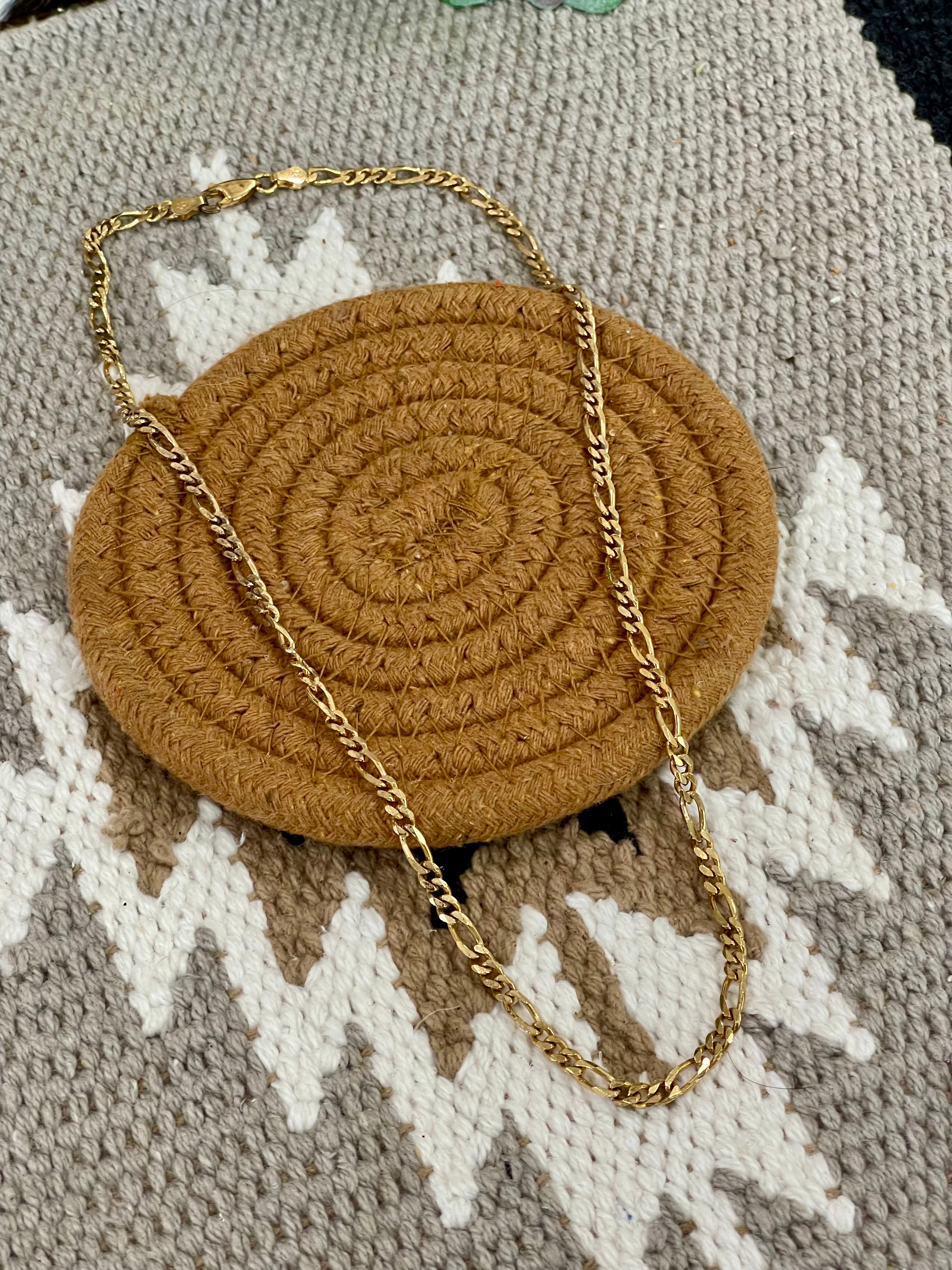 Vintage Gold Plated Chain Necklace