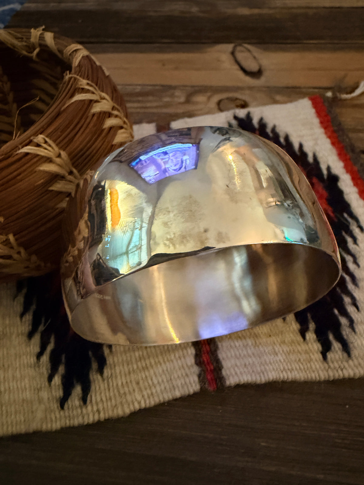 Handcrafted Sterling Silver Bangle Bracelet