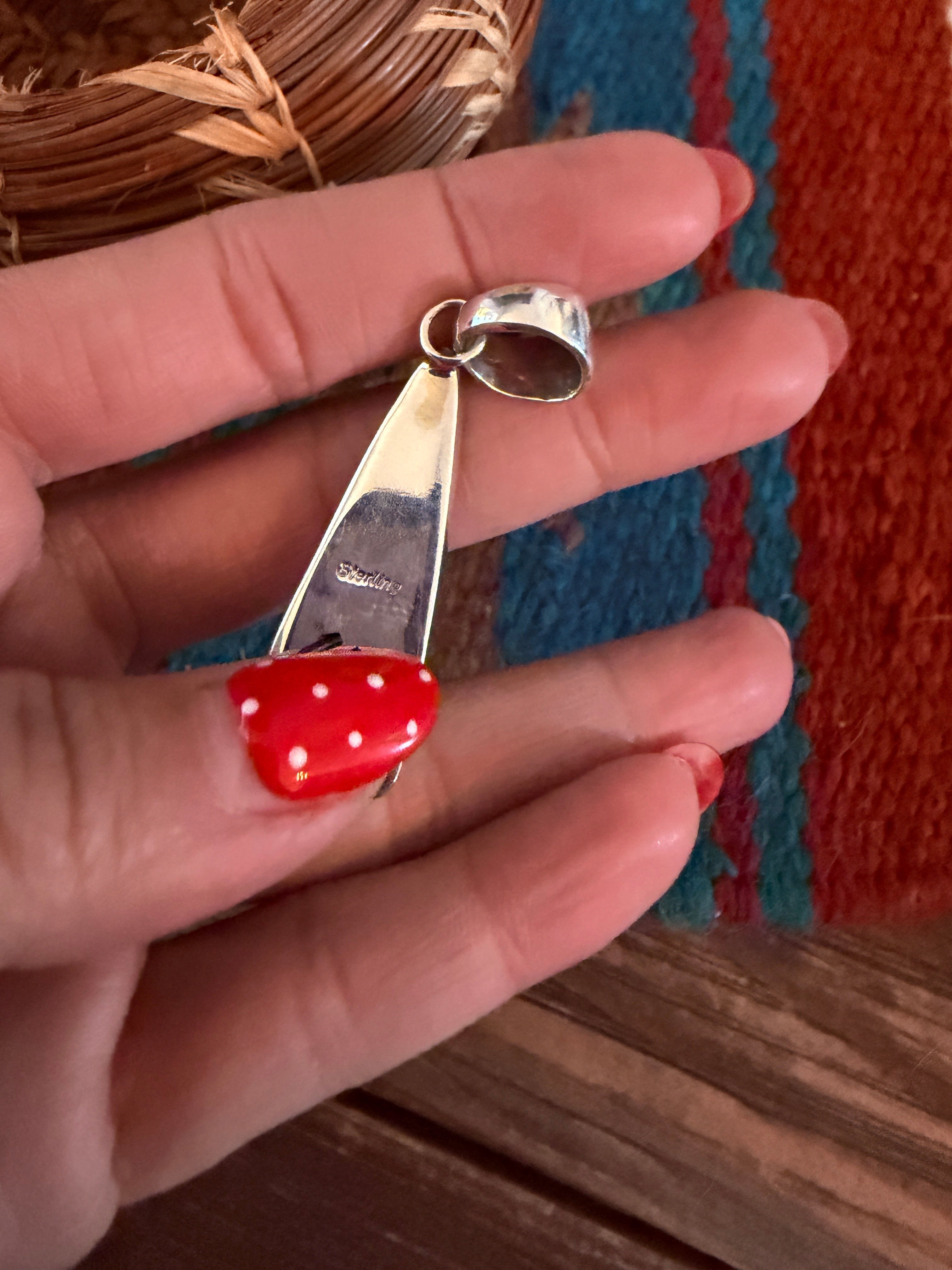 Handcrafted Sterling Silver & Carnelian Pendant