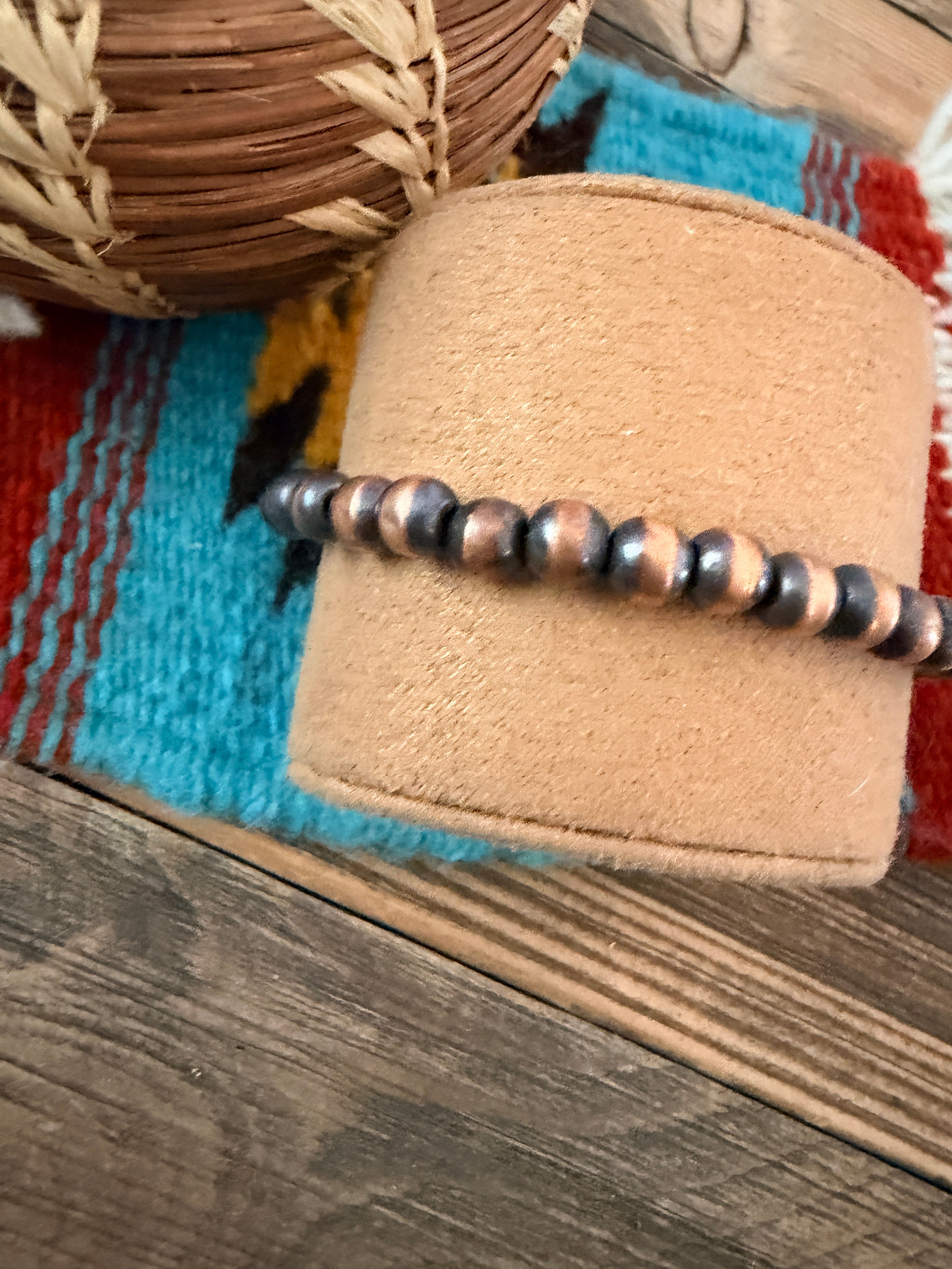 Handcrafted Copper Beaded Bracelet