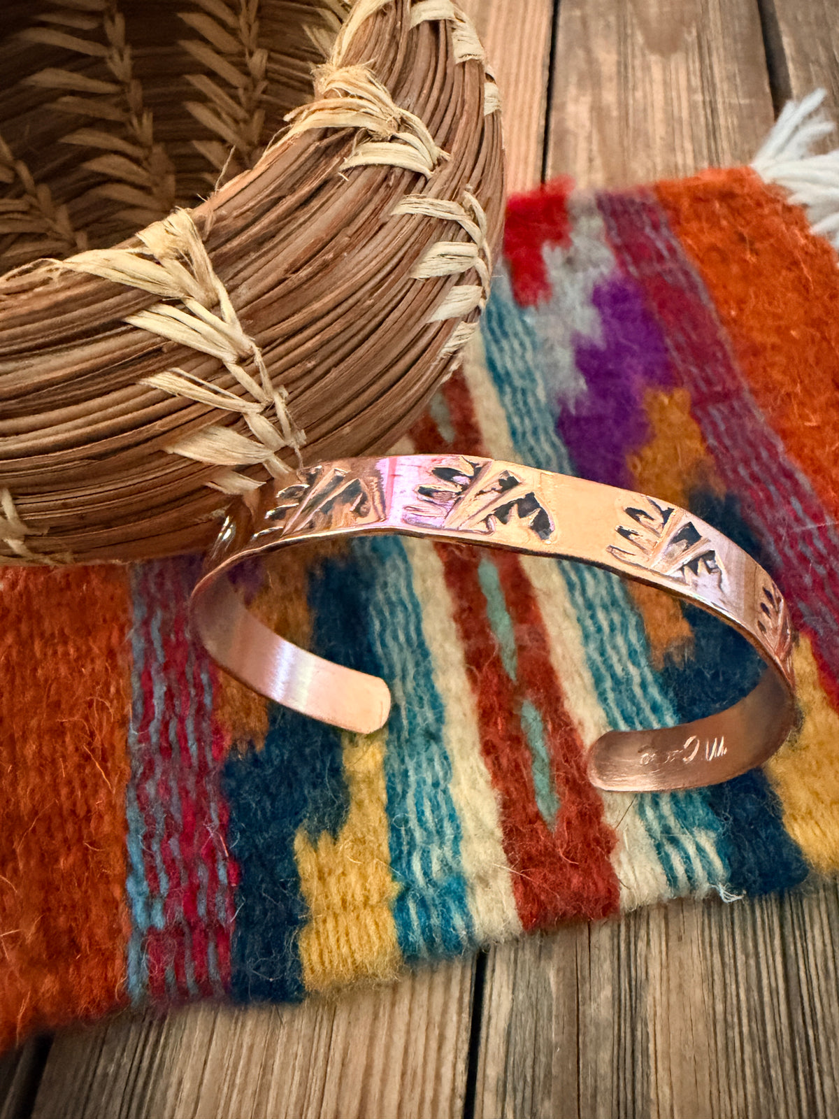 Handcrafted Copper Bear Paw Cuff Bracelet