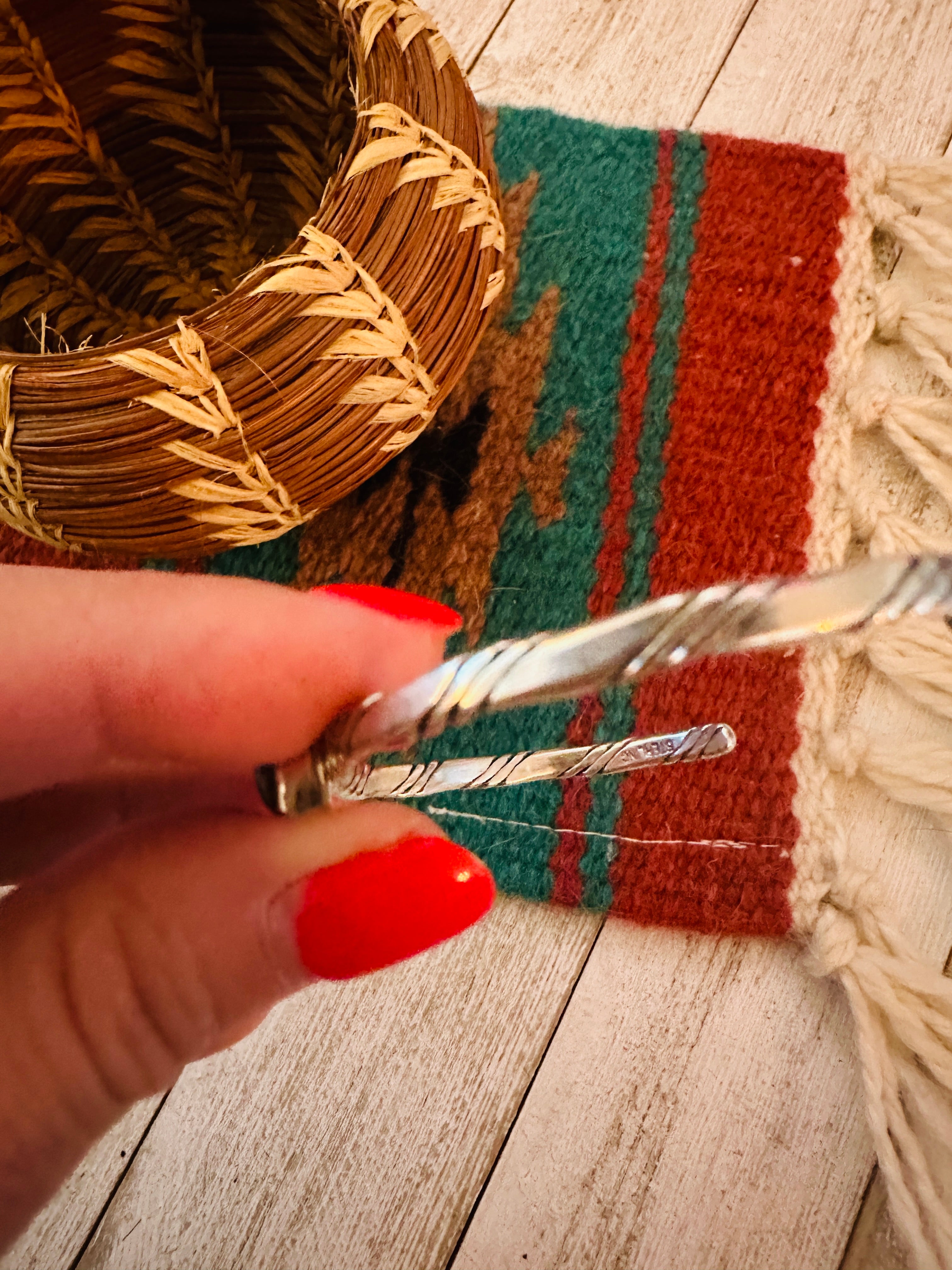Handcrafted Sterling Silver & Turquoise Cuff Bracelet