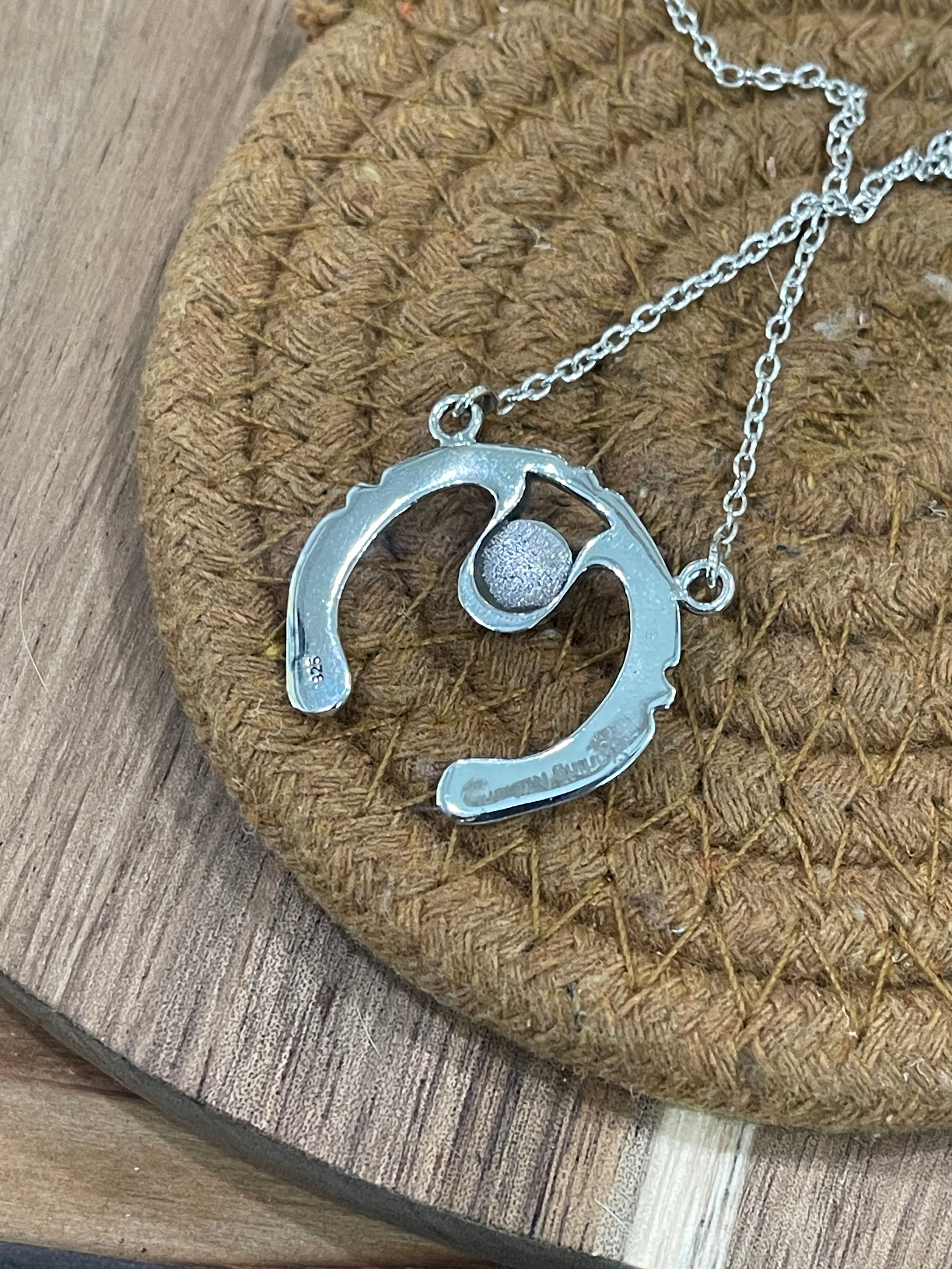 Handmade Sterling Silver & Turquoise Naja Necklace