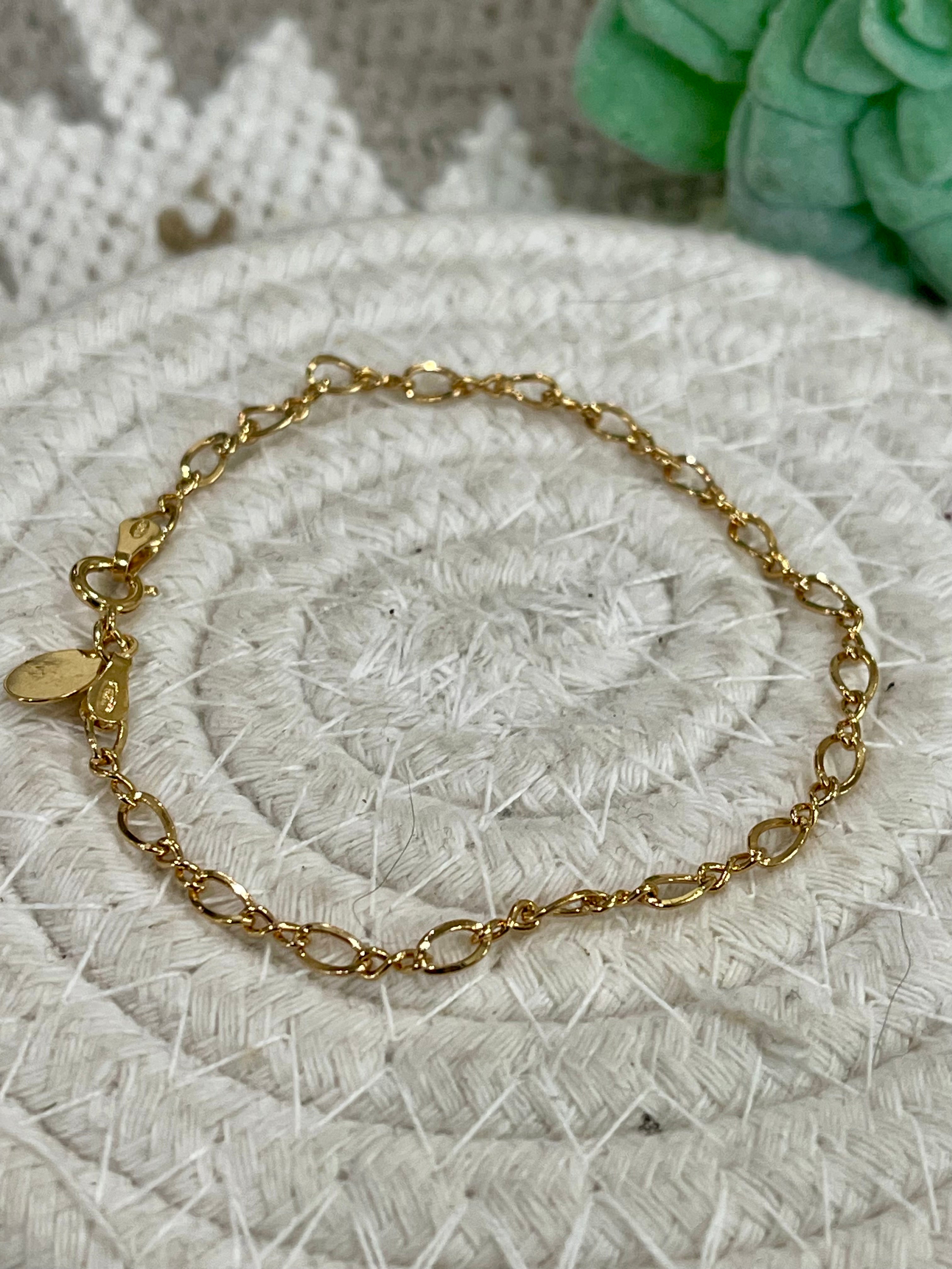 Vintage Gold Plated Chain Bracelet