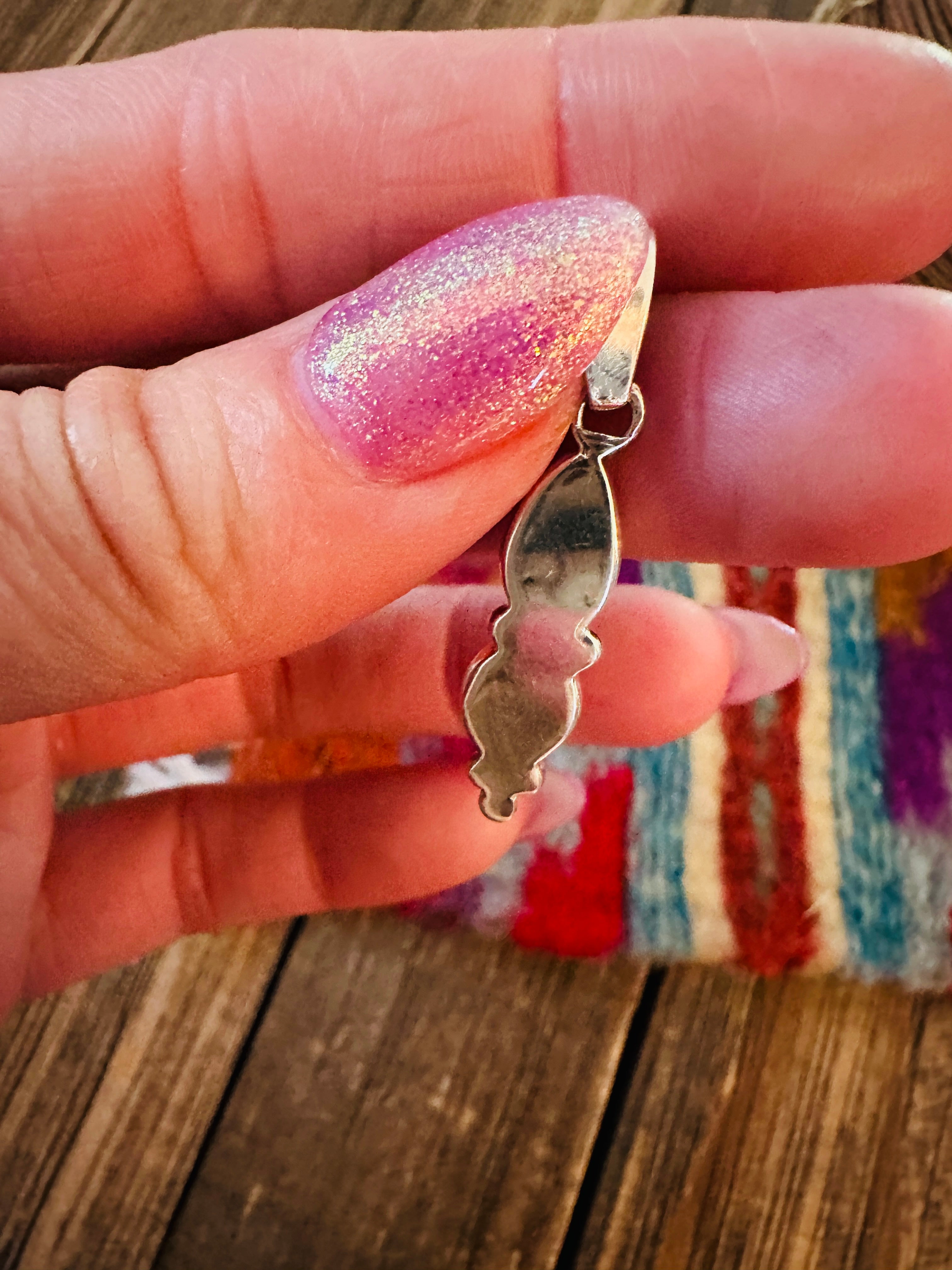 Handcrafted Sterling Silver & Lapis Pendant