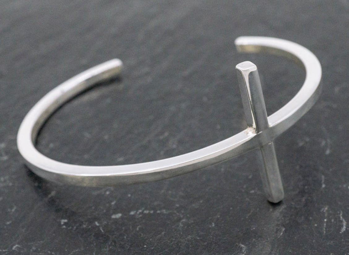 Cruz Cuff Sterling Silver Bracelet
