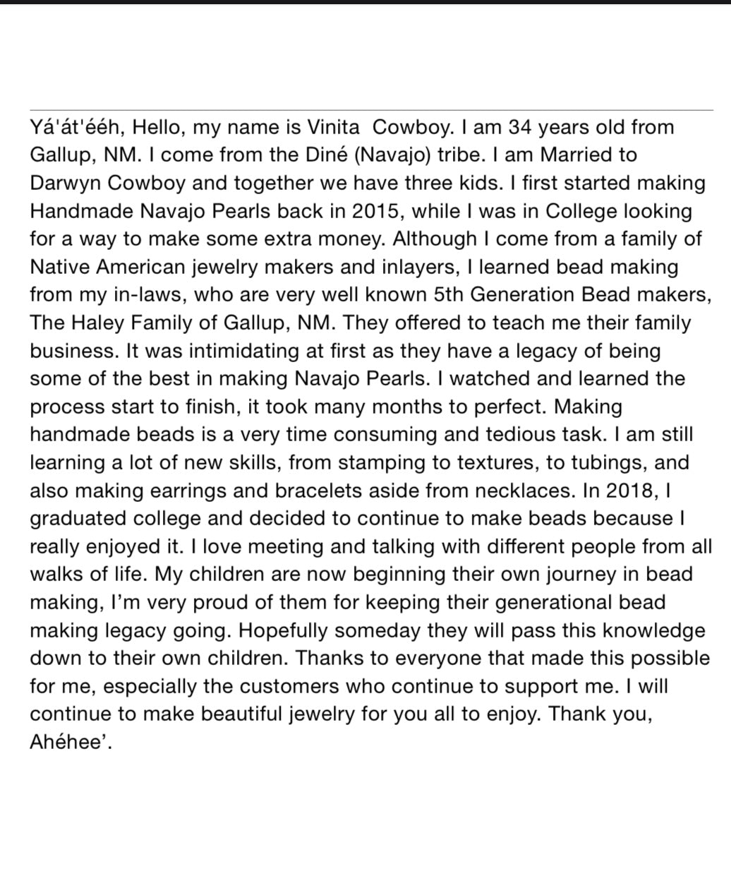 Handcrafted Vinita Cowboy Handcrafted Sterling Silver Stretch 8mm Saucer Pearl Bracelet