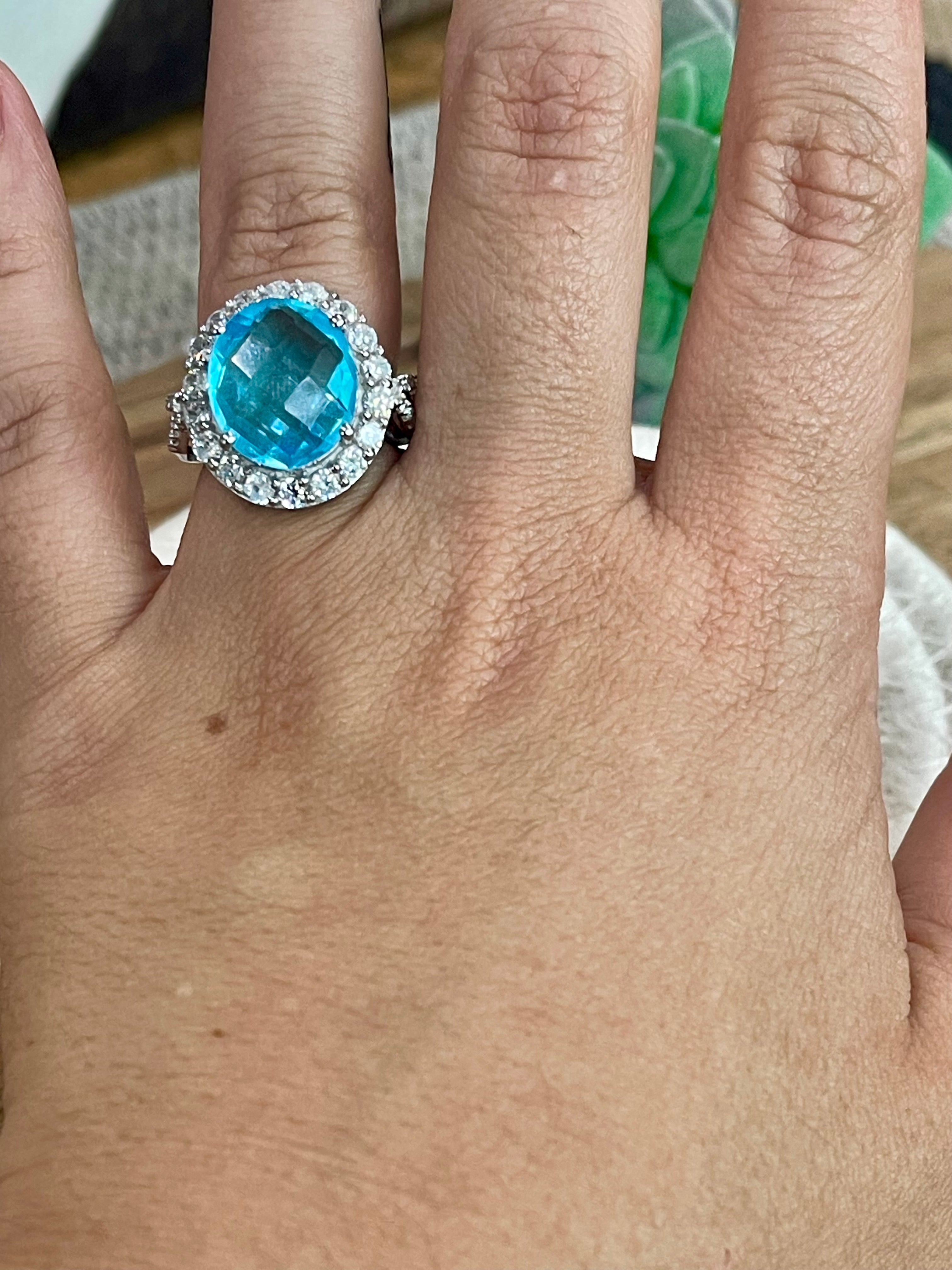 The Bijoux Vault Vintage Light Blue Ring Sz 5.75