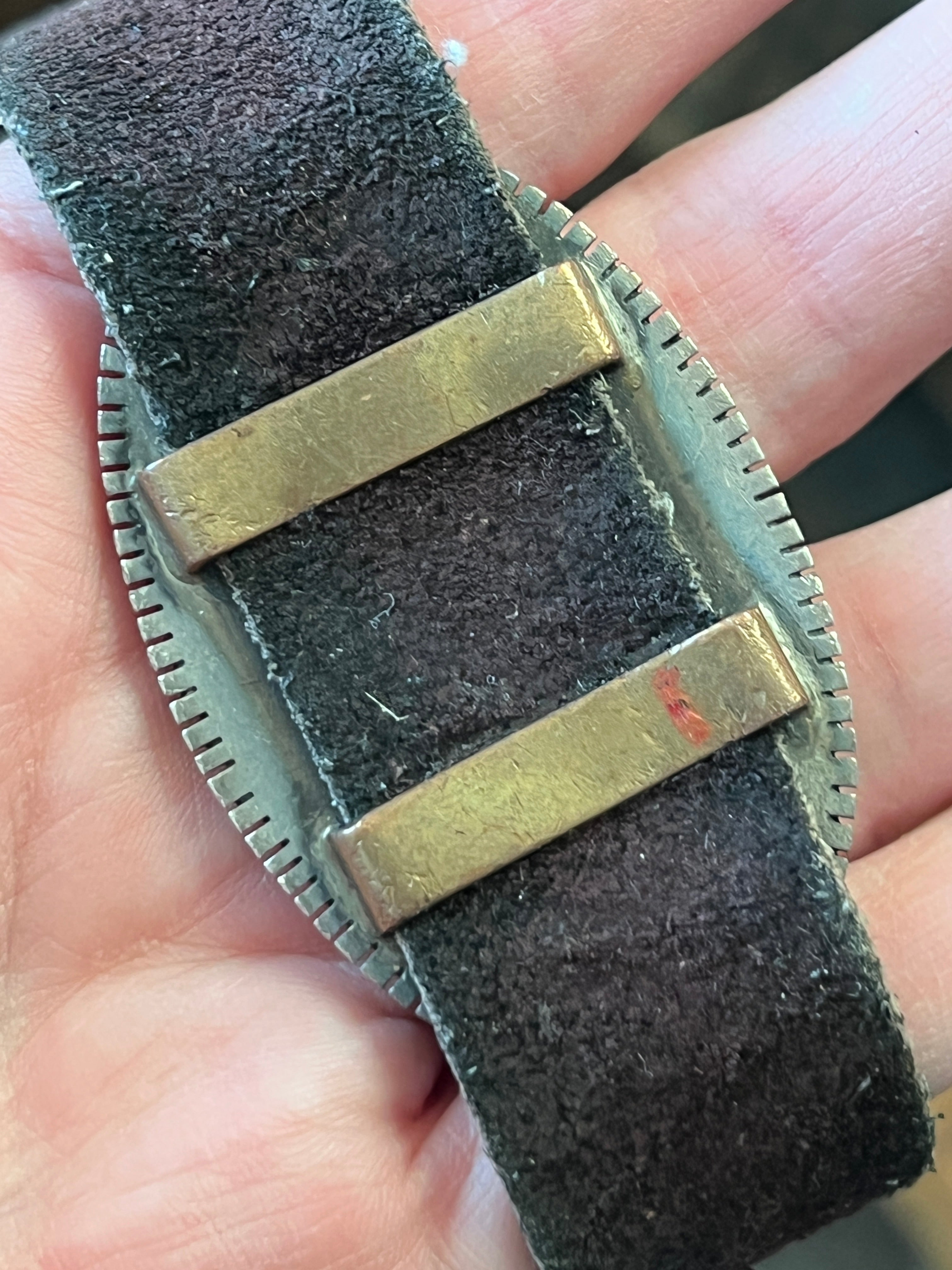 Phenomenal Old Pawn Handcrafted Sterling Silver and Multi Stone Inlay Concho Belt by Ray Jack