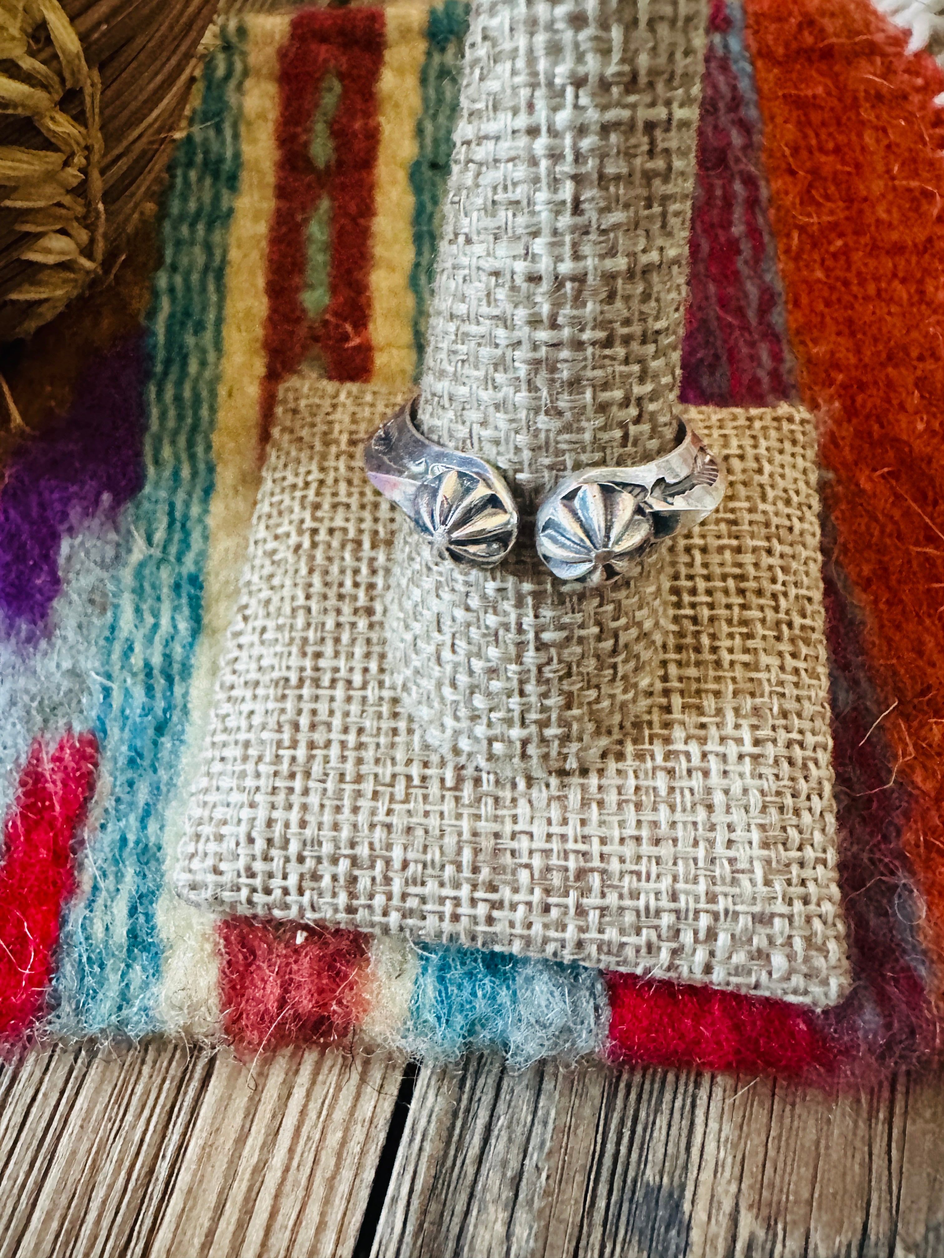 Handcrafted Sterling Silver Band Ring Size 8 by Sunshine Reeves