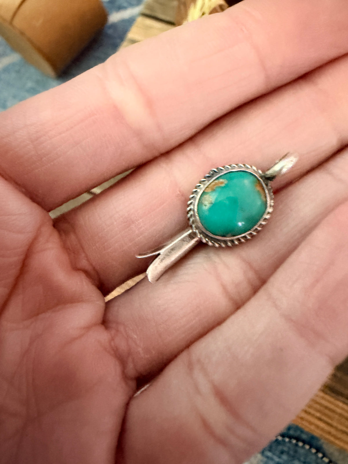 Handcrafted Sterling Silver & Turquoise Blossom Pendant