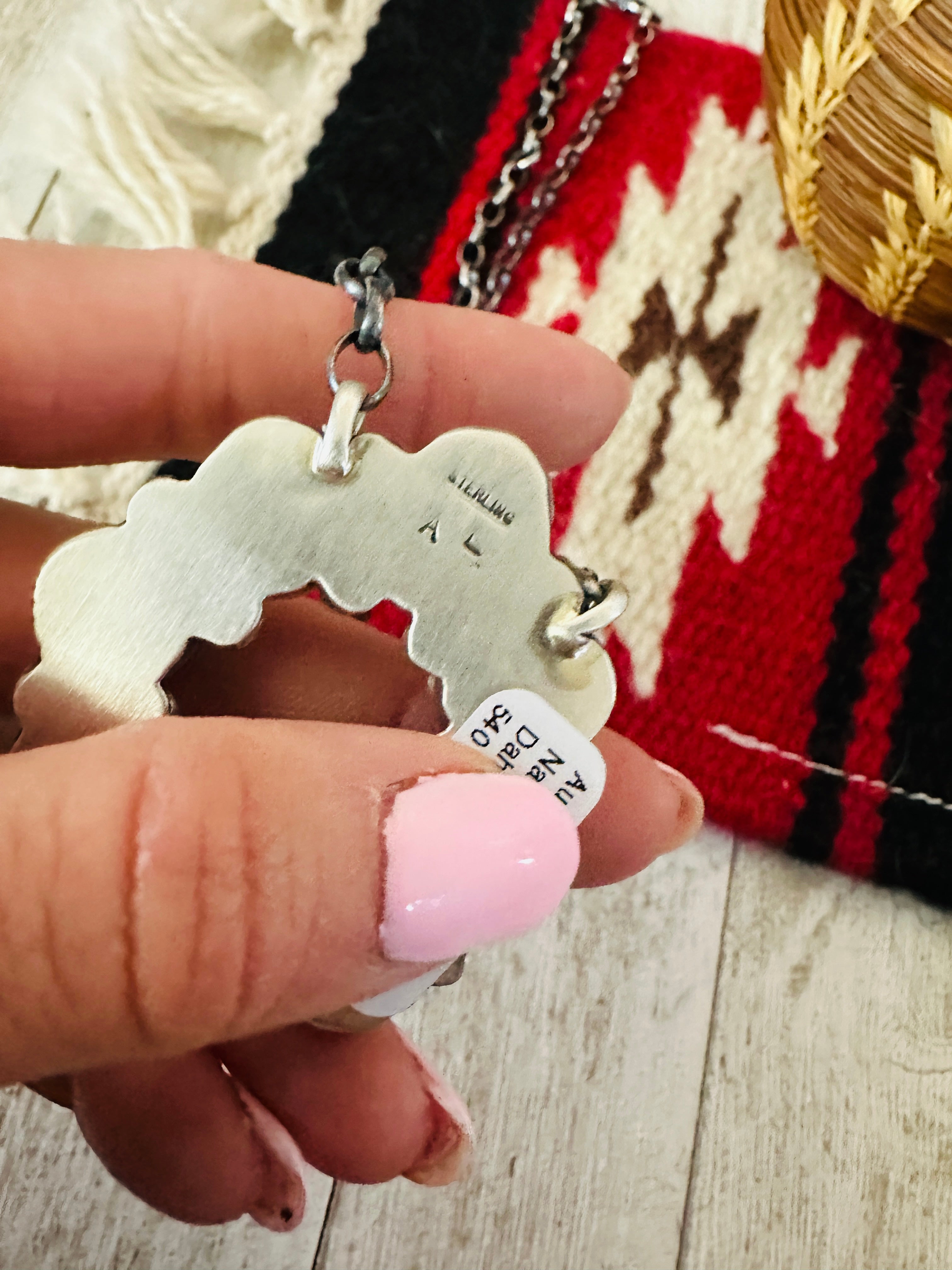 Handcrafted Rose Dahlia & Sterling Silver Naja Necklace