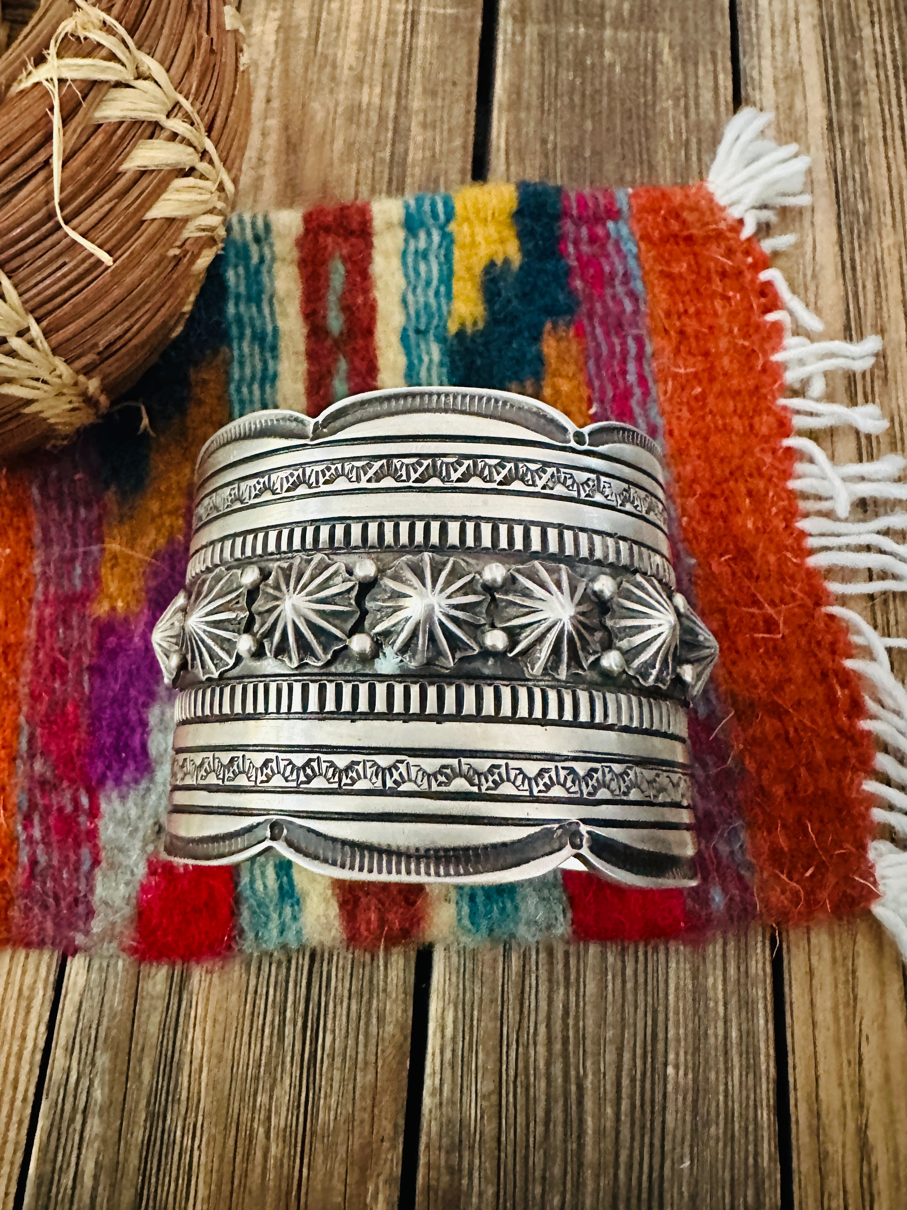 Handcrafted Sterling Silver Cuff Bracelet by Tillie Jon