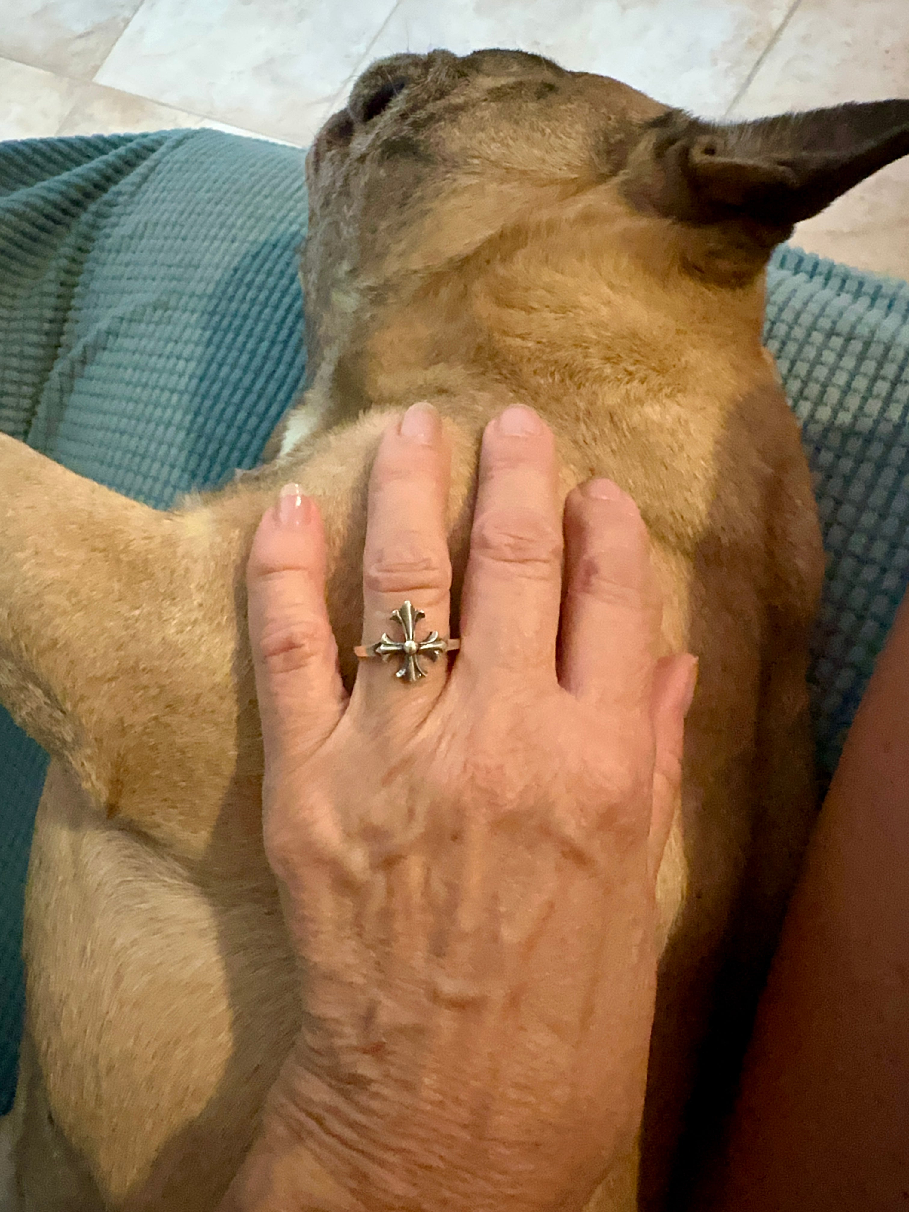 Vintage Style Sterling Silver Cross Ring