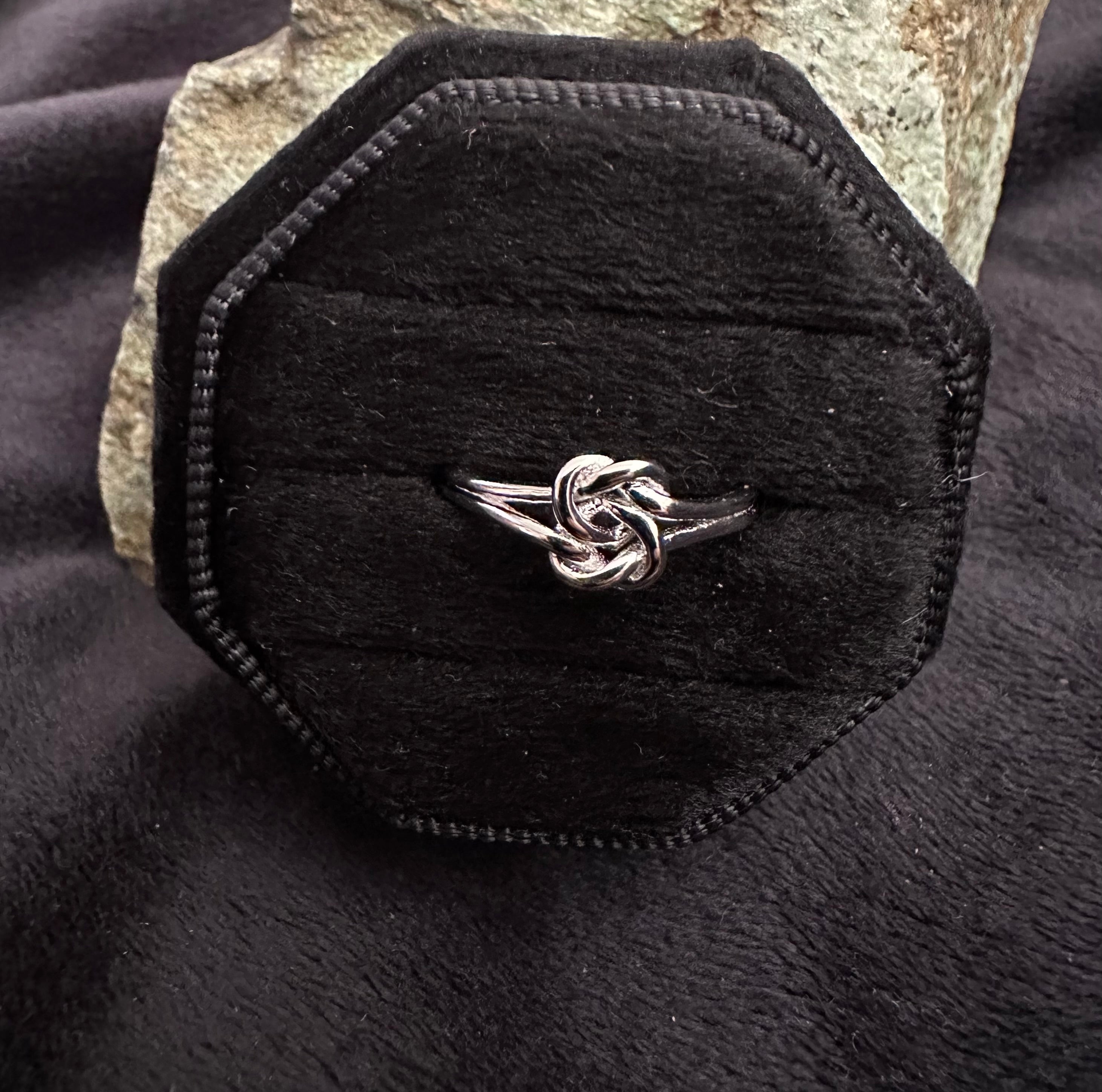 Sterling Silver Intricate Love Knot Ring