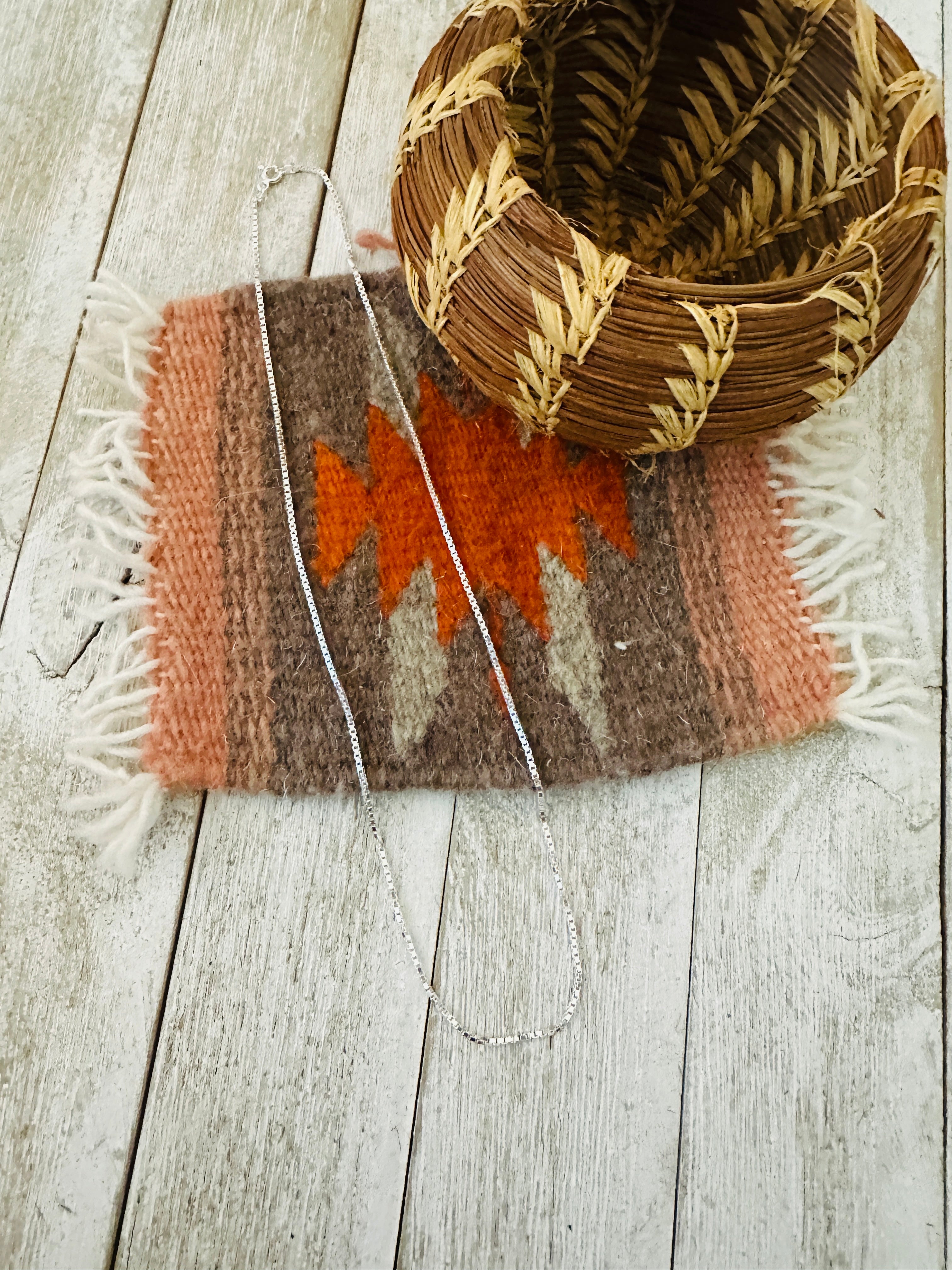 Italian Sterling Silver 18 Inch Chain Necklace