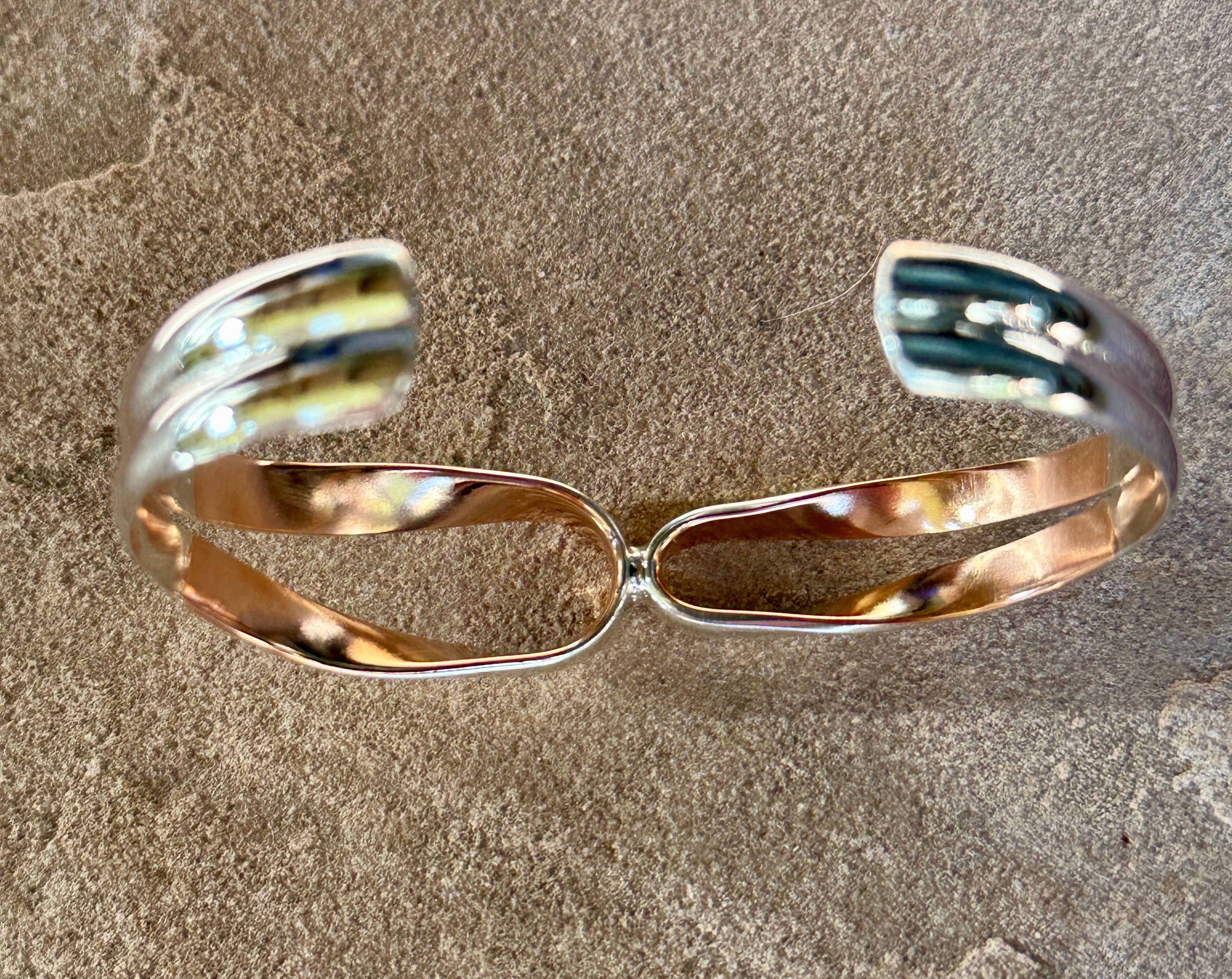 Sterling Silver & Copper Casados Cuff Bracelet