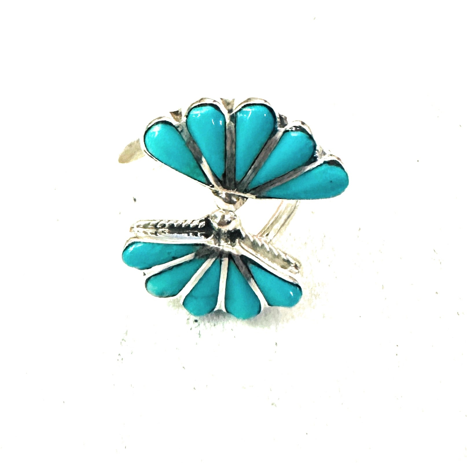 Handcrafted Sterling Silver & Turquoise Adjustable Ring