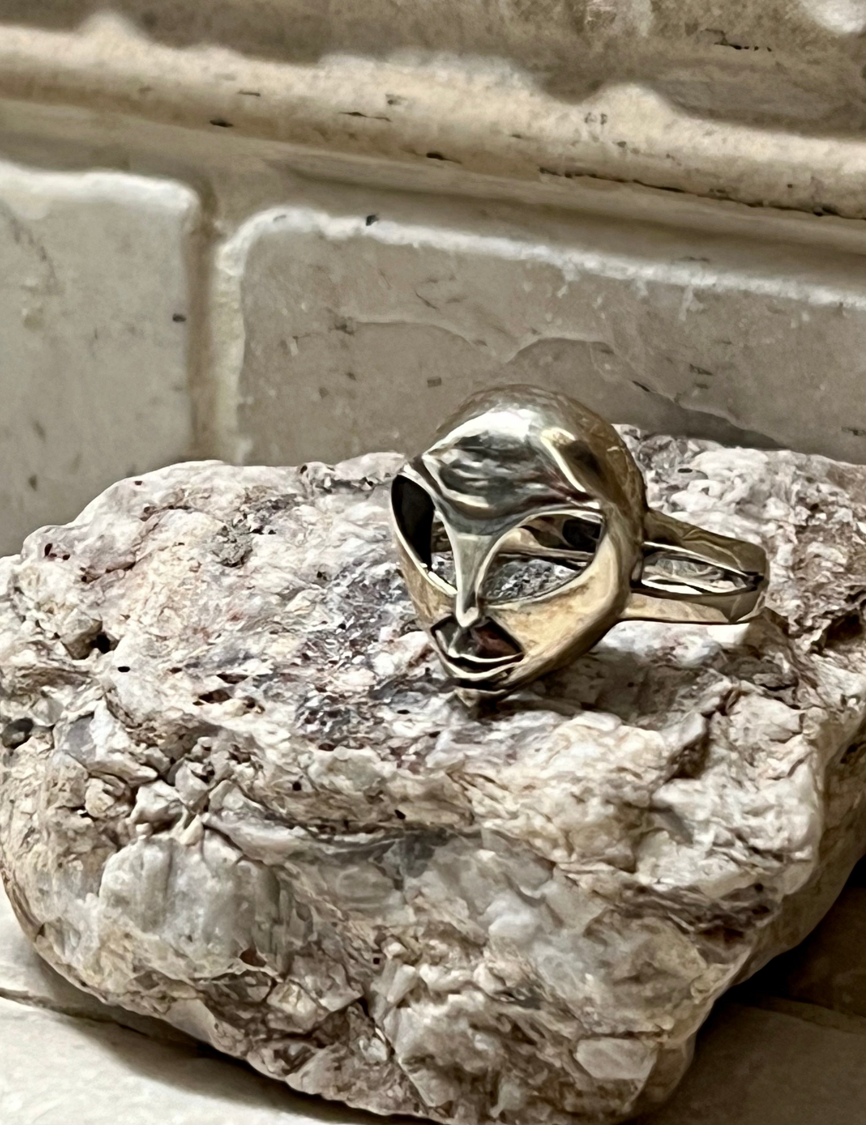 Alien Sterling Silver Ring